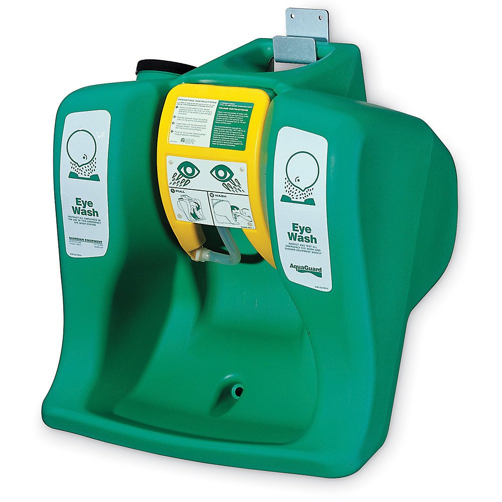 Guardian Equipment GUA1540B Portable Emergency Eye Wash Station - ANSI Compliant First Aid Safety Shower for Workplace, Lab & Industrial Use