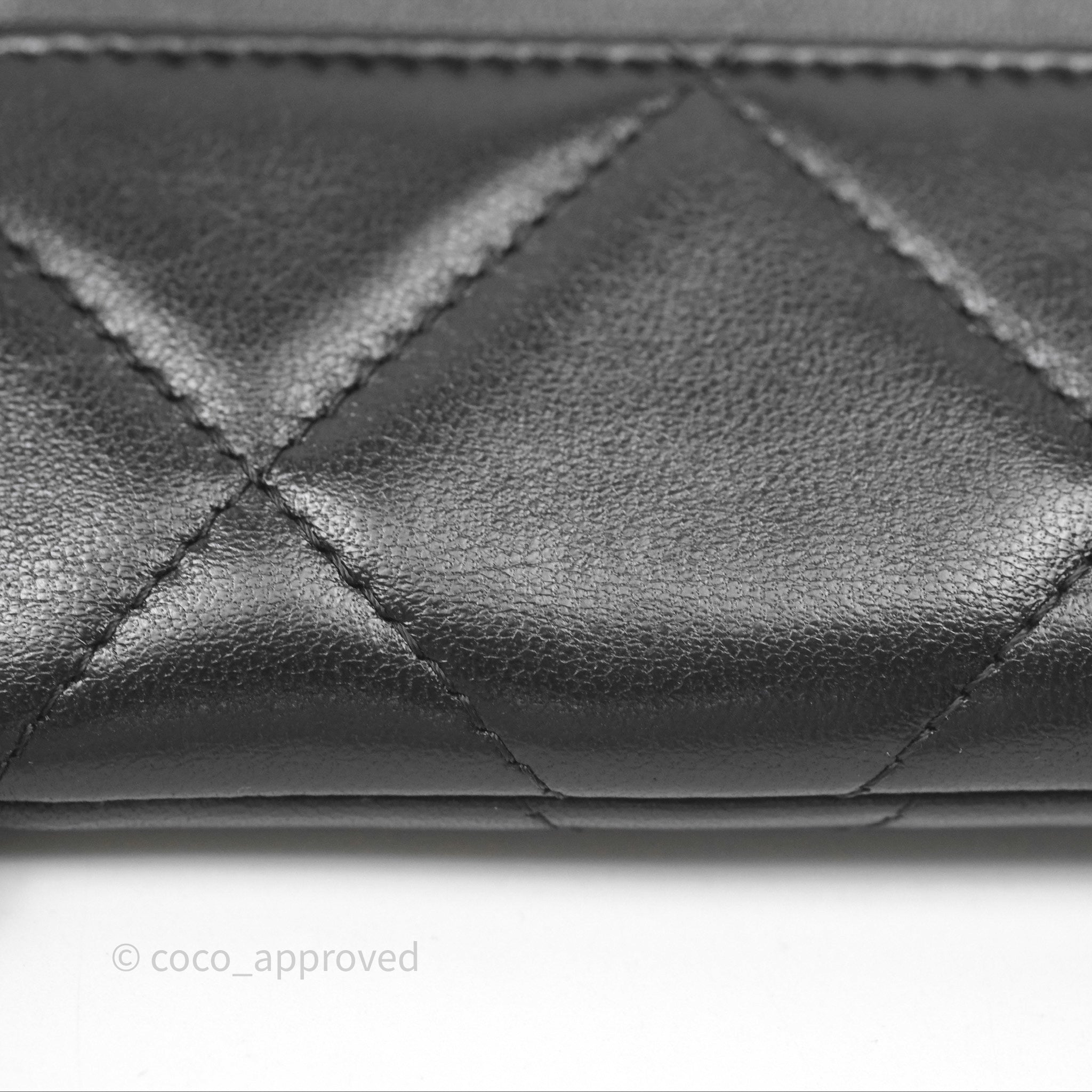 Chanel 19 Black Lambskin Leather Coin Purse with Gold-Tone Zipper - Luxury Small Wallet for Women, Perfect for Parties, Travel & Everyday Use