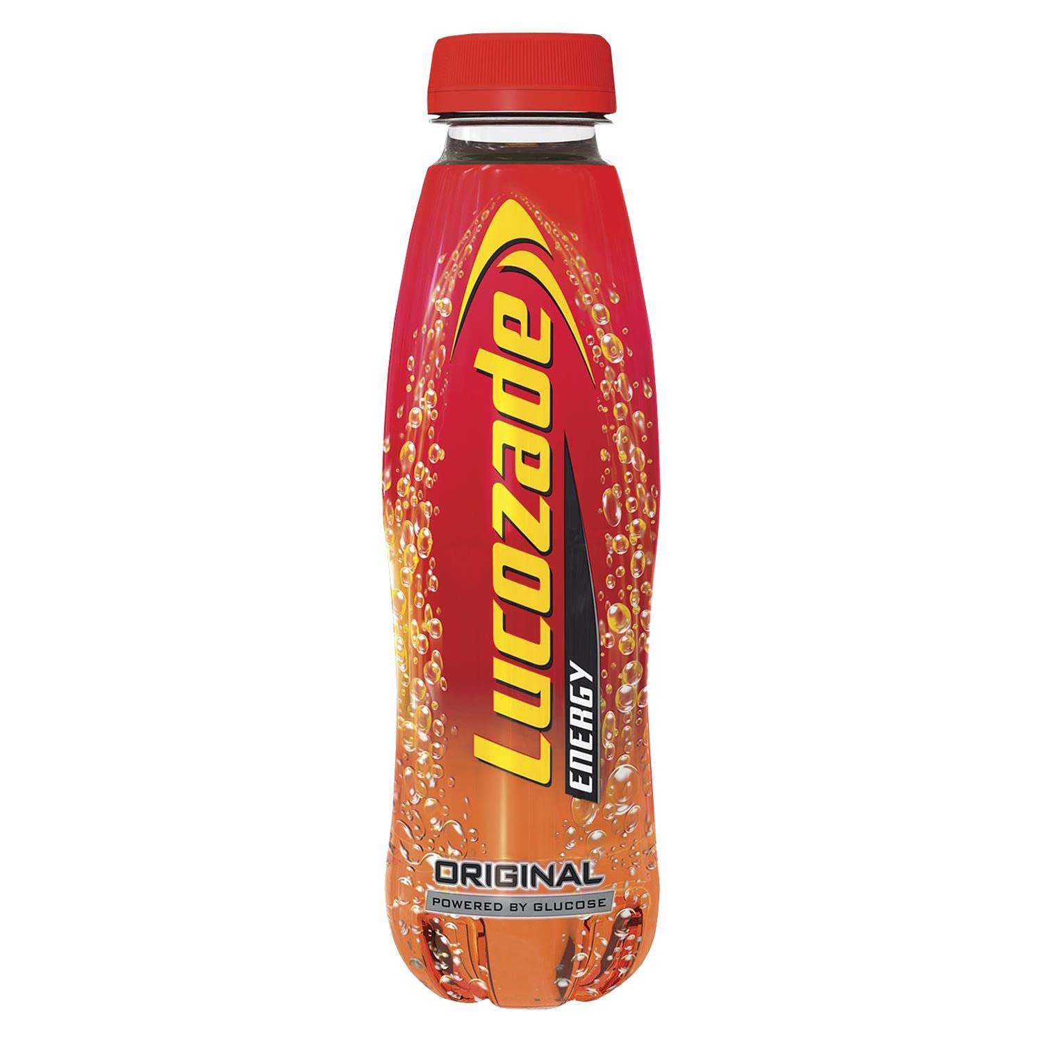 Lucozade Energy Original Sports Drink - 380ml PET Bottle (24 Pack) - Hydration & Recovery for Athletes, Gym & Outdoor Activities