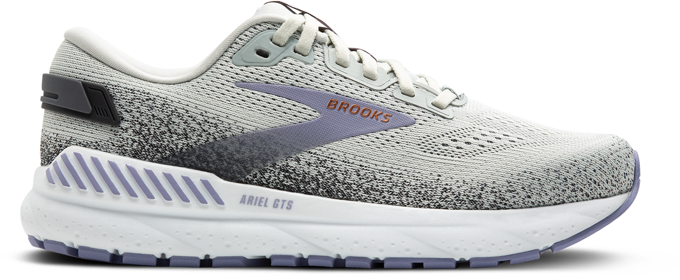 Ariel GTS 24 Women's Running Shoes - Mercury/Ebony/Sweet Lavender Color | Lightweight & Breathable for Jogging, Gym Workouts & Daily Wear