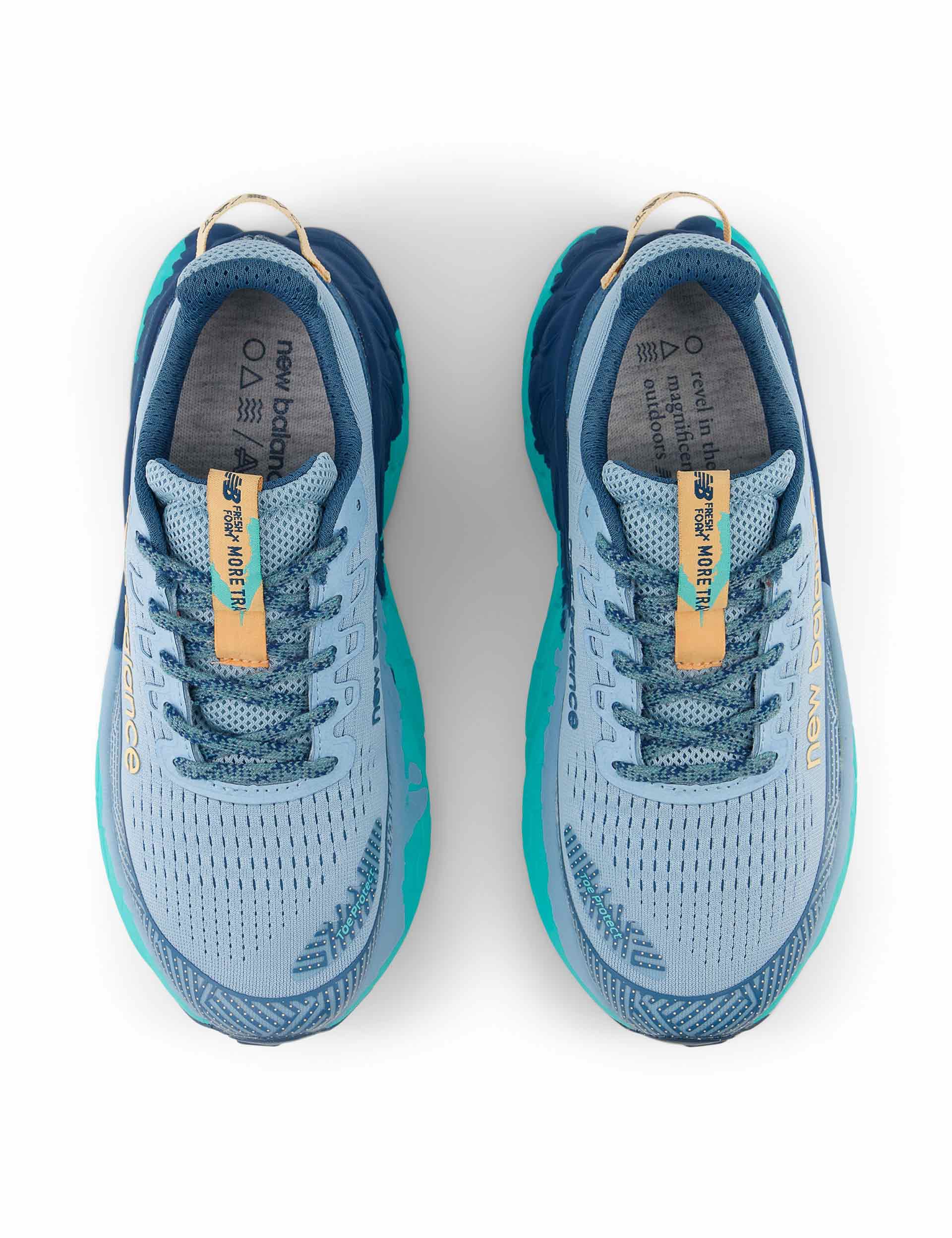 New Balance Fresh Foam X Trail More v3 Running Shoes - Chrome Blue | Trail Running & Hiking Shoes for Men & Women | All-Terrain Comfort & Support