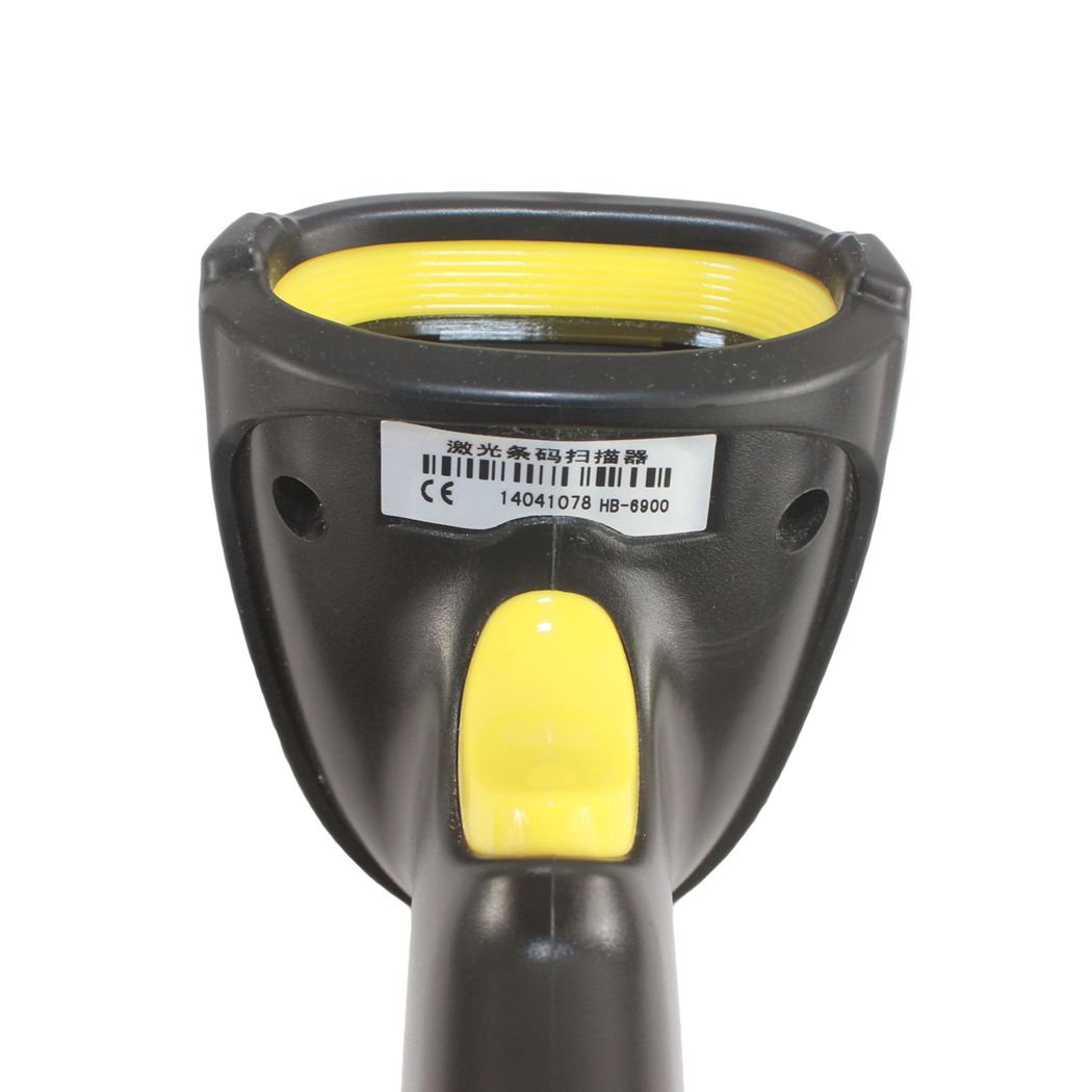 Gullor USB Automatic Laser Barcode Scanner - Fast & Accurate USB Barcode Reader with Cable (Black) - Perfect for Retail Stores, Warehouses & Inventory Management