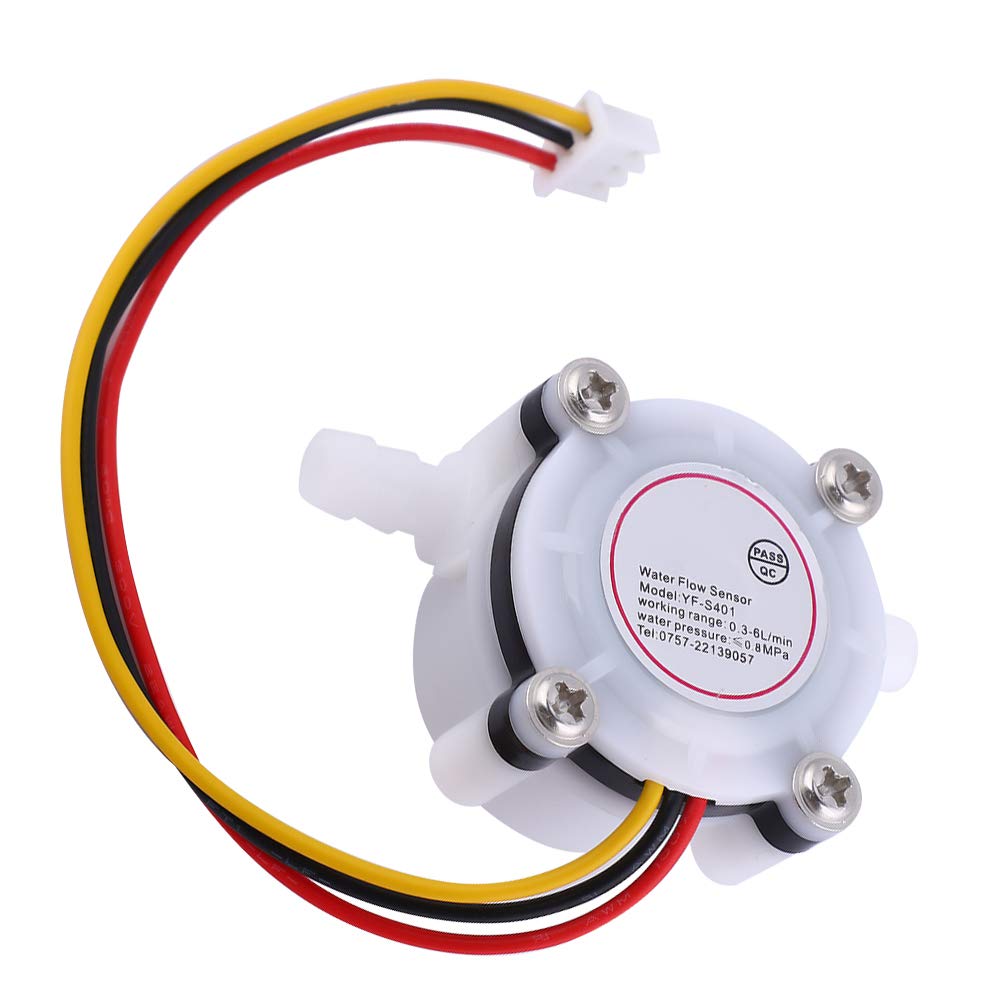 YF-S401 Water Flow Sensor - High Precision Flowmeter with Barb Fittings for Water Coolers, Coffee Machines & Filtration Systems | Real-Time Flow Detection for Home & Industrial Applications