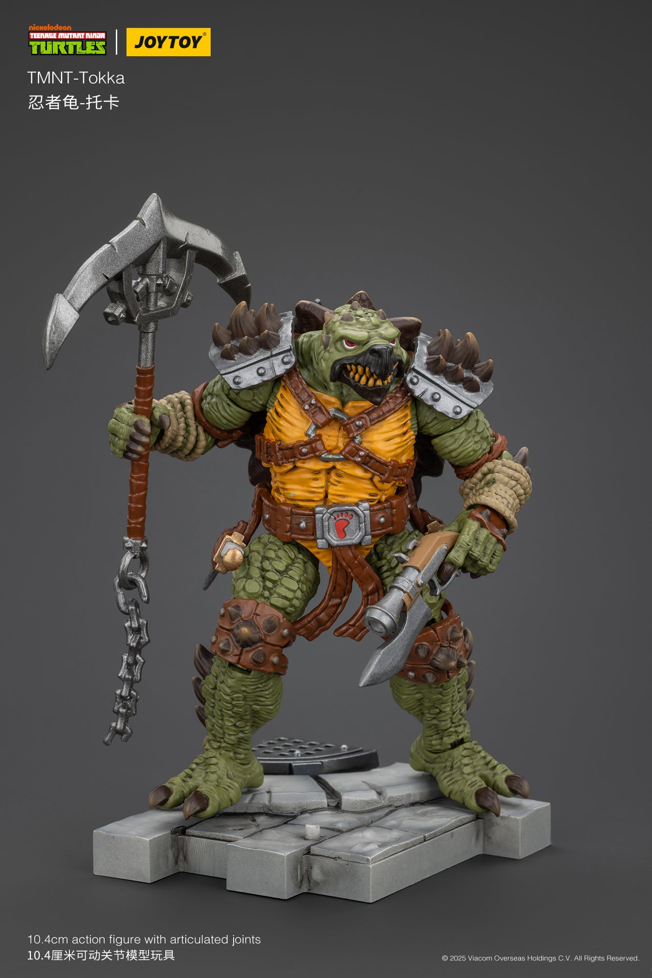1/18 JOYTOY TMNT Slash & Tokka Action Figure Set - Collectible Ninja Turtle Villains for Display & Play - Perfect for TMNT Fans & Toy Collectors