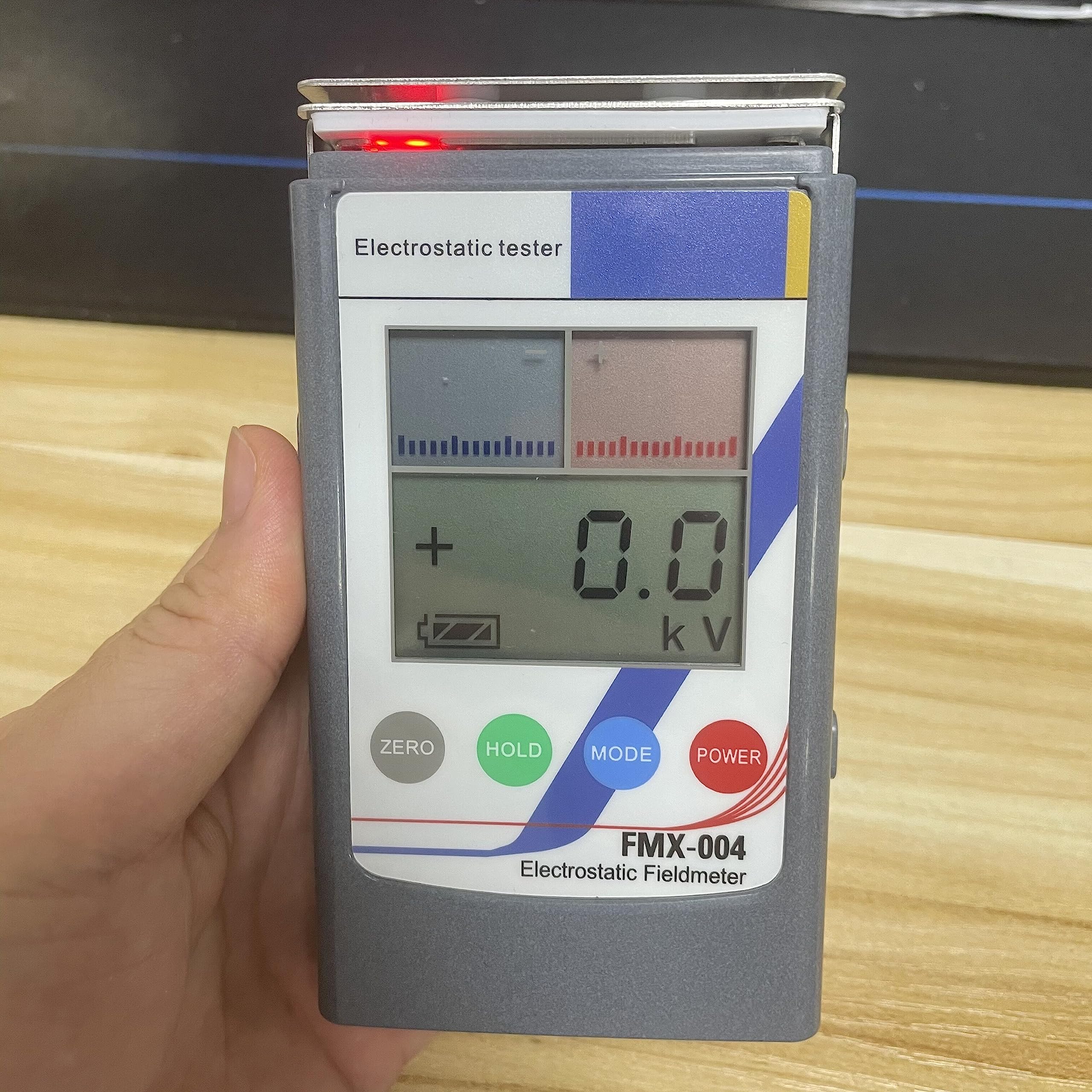 FMX-004 Electrostatic Field Meter | ESD Tester with 0 to ±1.49KV Measuring Range | Static Charge Detector for Electronics, Cleanrooms & Industrial Safety