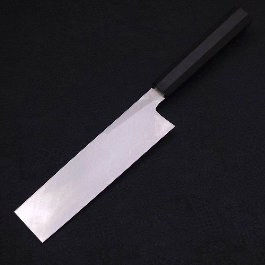 Premium Usuba Knife - White Steel #2 Kasumi Finish with Phoenix Sakura Buffalo Ebony Handle - 180mm Japanese Chef Knife for Sushi, Vegetables & Precision Cutting - Ideal for Professional Chefs & Home Cooking