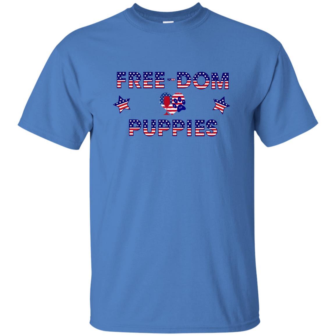 WineyBitches.Co Free Dom Puppies Ultra Soft Cotton T-Shirt - Comfortable Casual Wear for Dog Lovers, Pet Owners & Fun Outfits