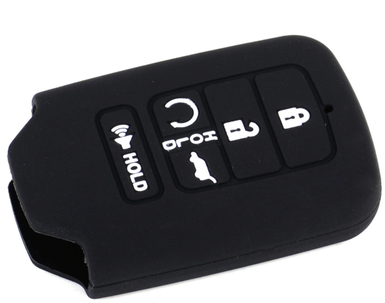 Honda Key Fob Cover 5-Button Silicone Rubber Remote Key Case Protector for Honda Civic Accord HRV - Durable Protection Against Drops & Scratches for Daily Use