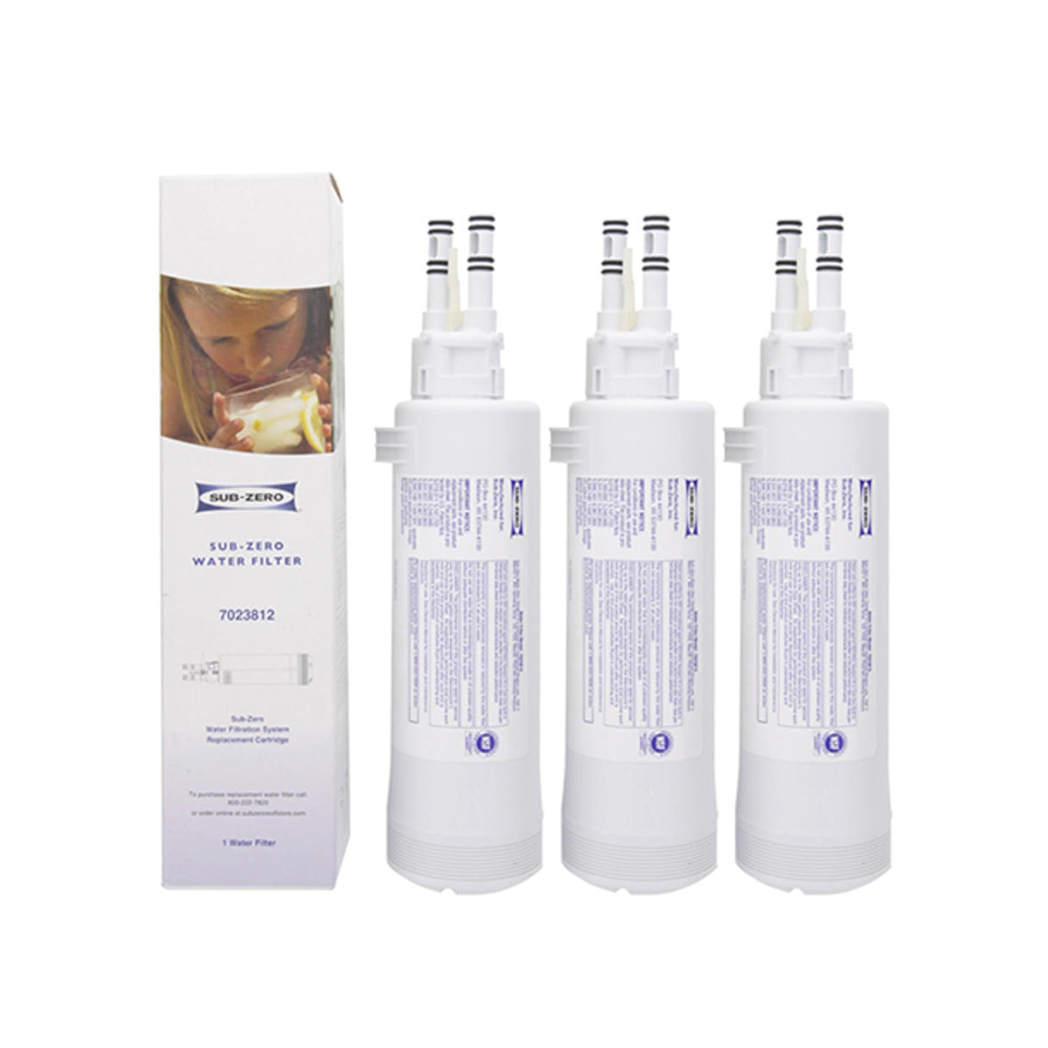 Sub Zero 7023812 Replacement Refrigerator Water Filter - NSF Certified, Reduces Contaminants - Perfect for Clean Drinking Water in Homes & Offices
