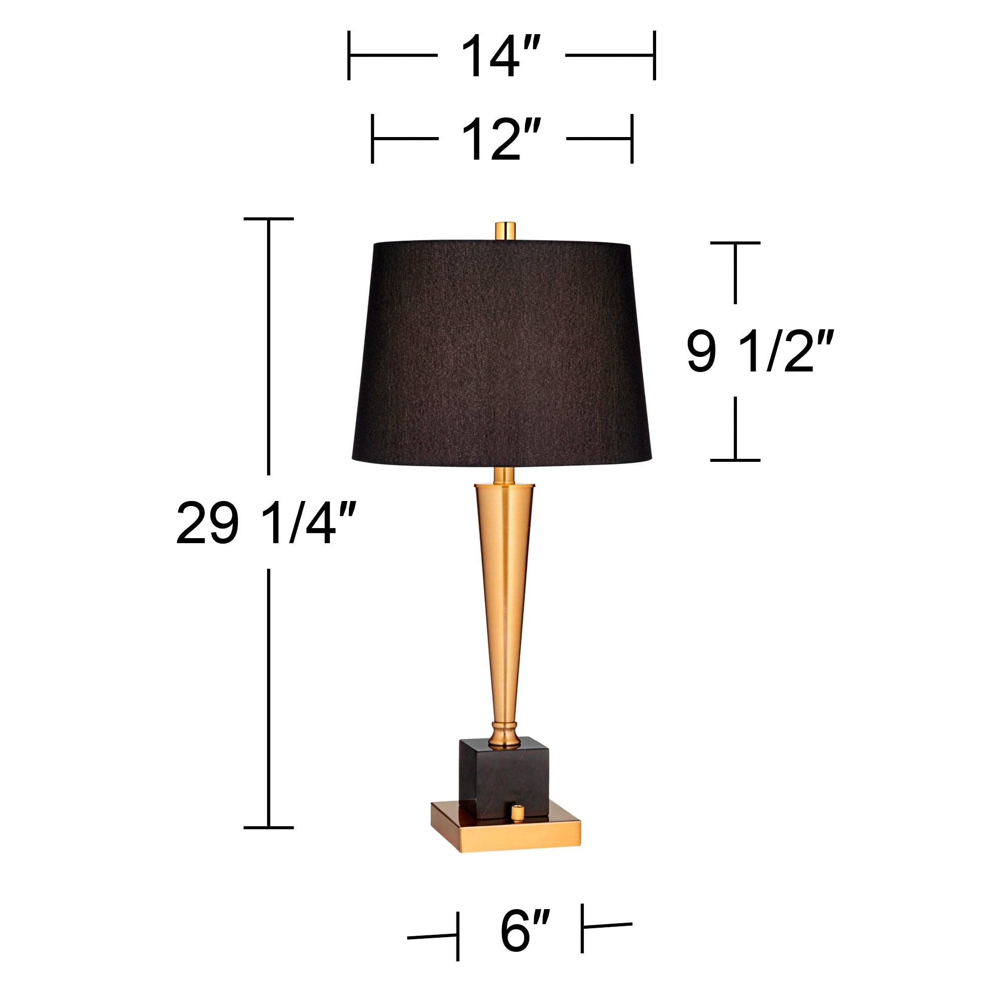 Possini Euro Wayne Modern Table Lamps Set of 2 - 29.25