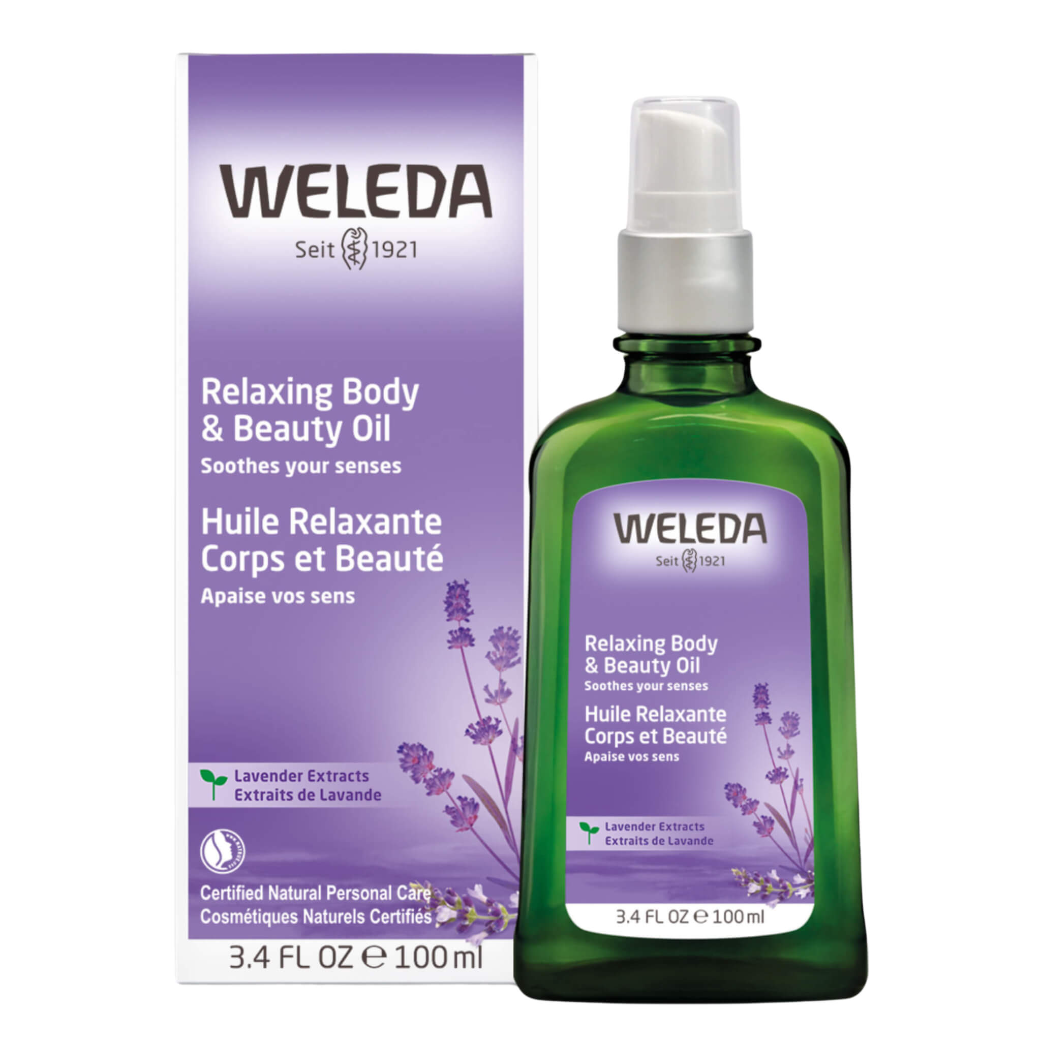 Lavender Relaxing Body & Beauty Oil - Soothing Massage & Skin Care for Stress Relief & Aromatherapy