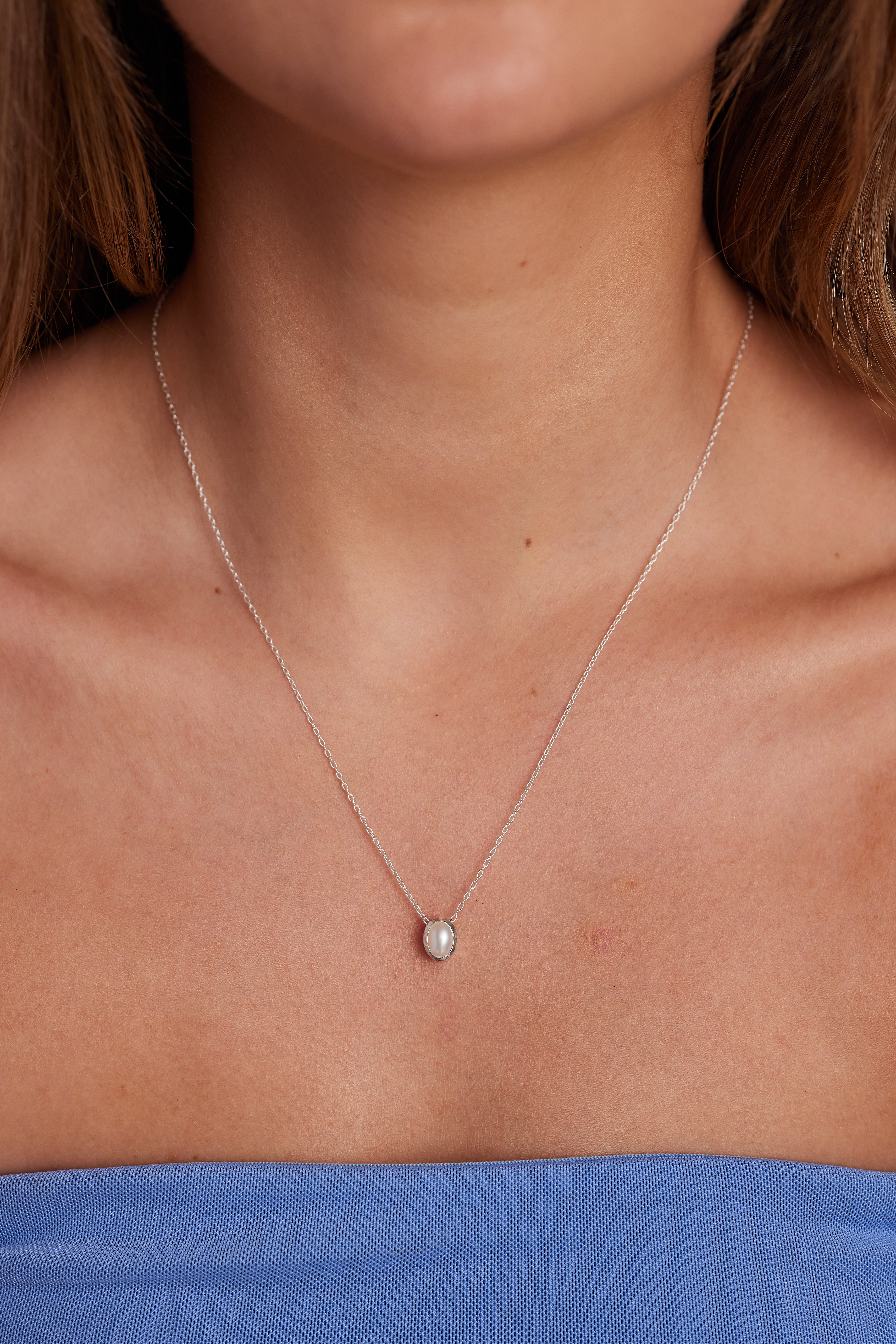 June Birthstone Jewelry - Sterling Silver Oval Charm Pendant for Necklace or Bracelet - Perfect Gift for June Birthdays, Anniversaries & Special Occasions