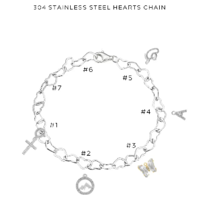Elegant Charm Bracelet with Assorted Charms - Perfect for Gifts, Parties & Everyday Wear | $42.00