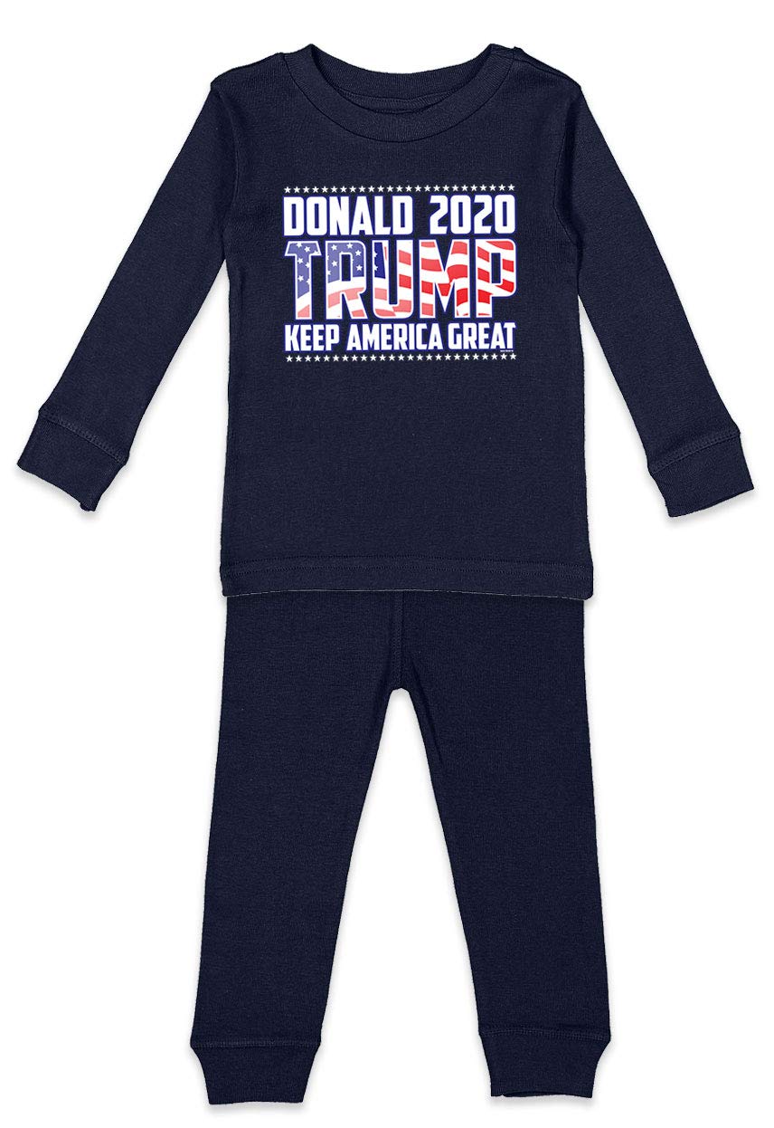 Donald Trump 2020 - Keep America Great Kids Shirt & Pants Set | Patriotic Outfit for Boys & Girls | Perfect for Election Day, 4th of July & Political Events