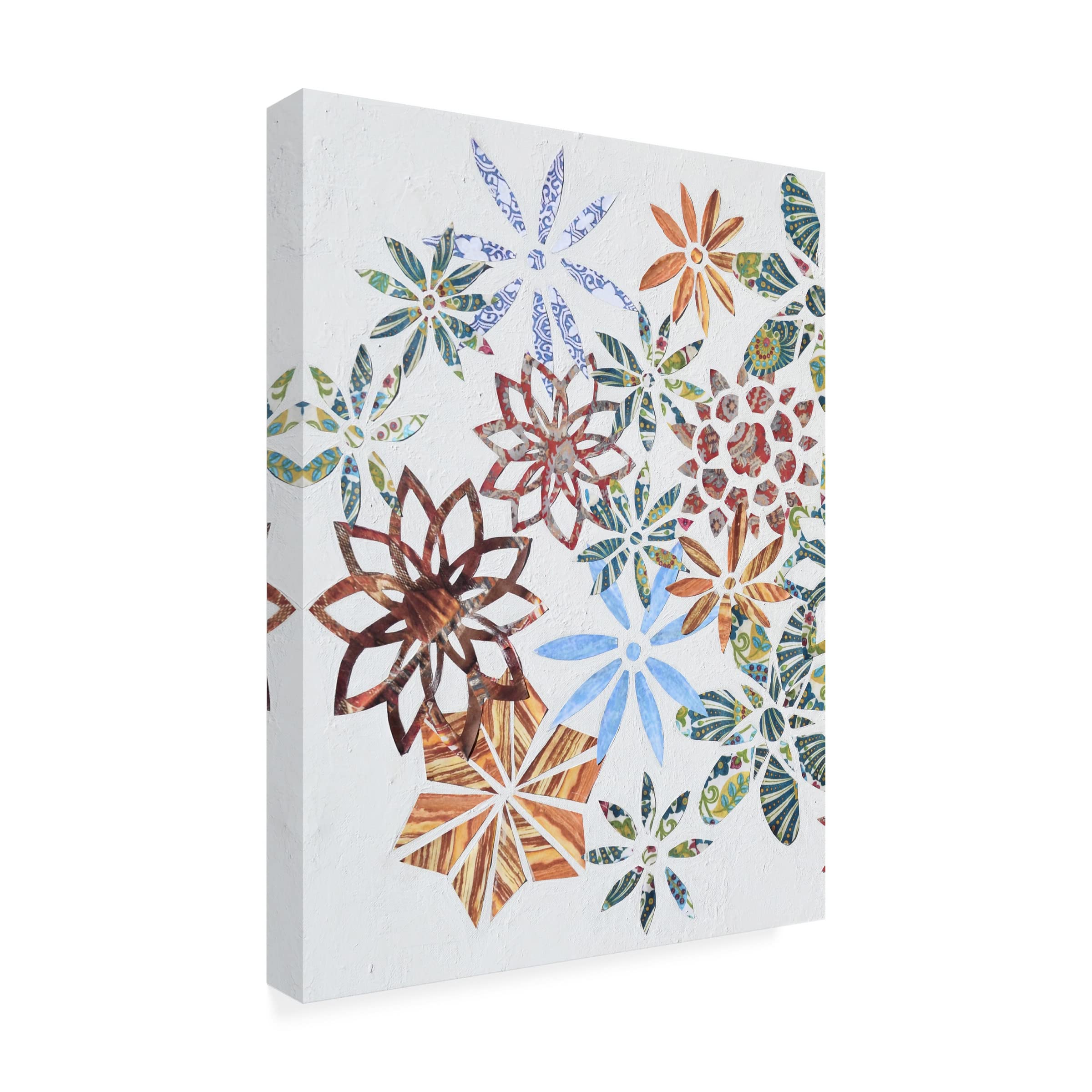 Natalie Avondet 'Kaleidoscope Cut Outs I' Canvas Wall Art Print - Modern Abstract Home Decor for Living Room, Bedroom & Office