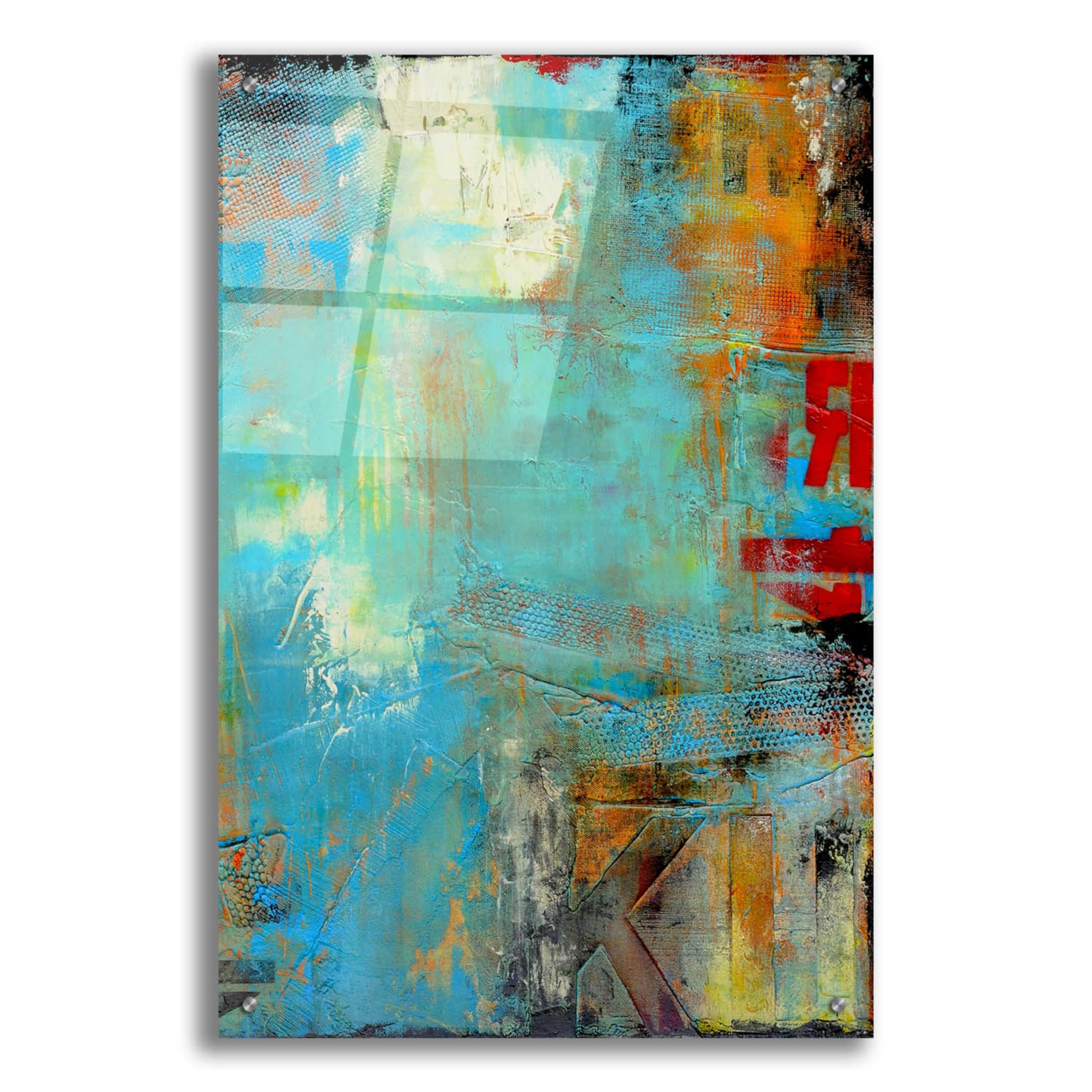 Epic Art 'Detour 84 II' by Erin Ashley - Premium Acrylic Glass Wall Art Painting 24x36 Inches - Modern Home Decor for Living Room, Bedroom & Office