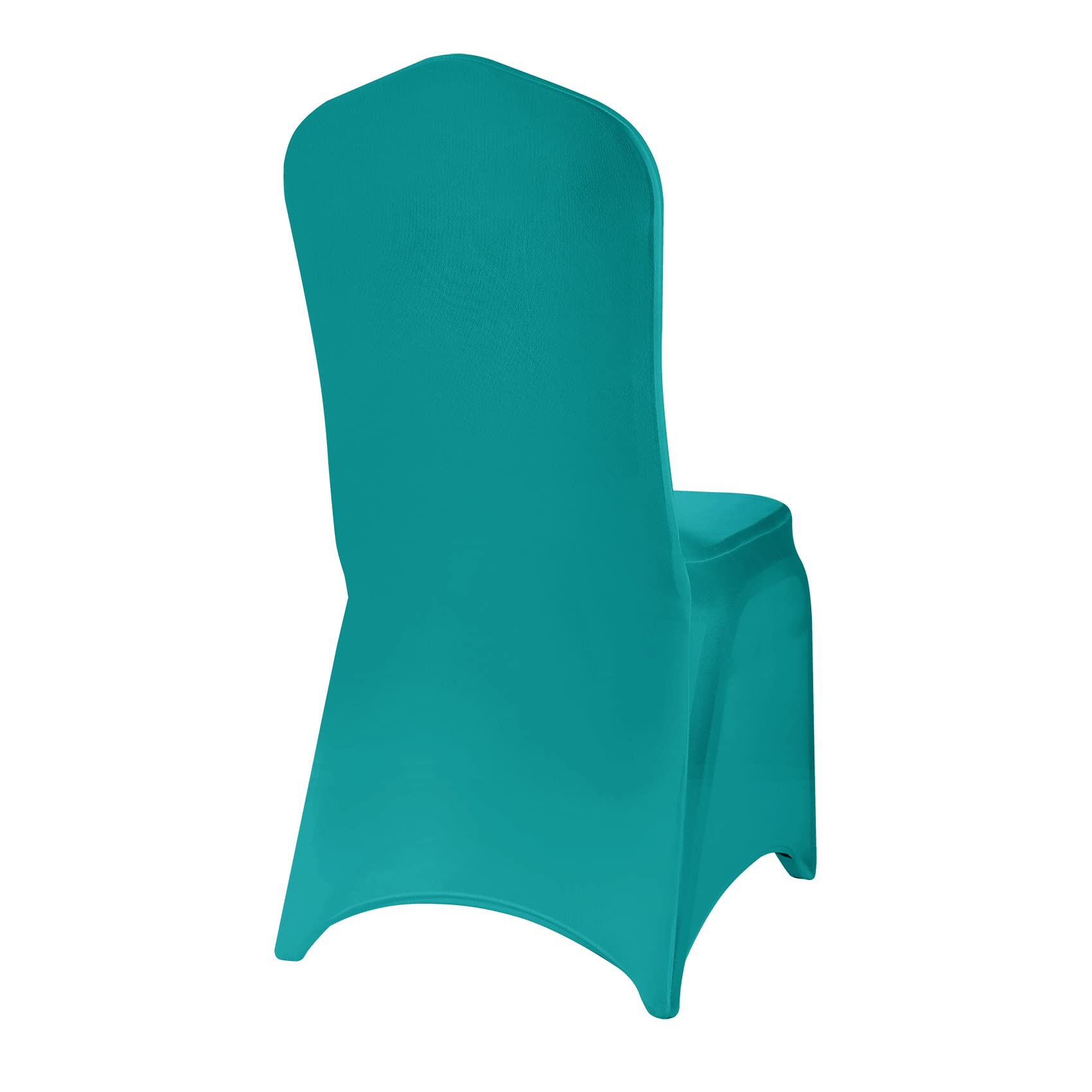 12PCS Stretch Spandex Chair Covers - Washable & Removable Elastic Chair Protectors for Living Room, Party, Banquet, Wedding, Hotel - Turquoise | Perfect for Home Decor & Event Seating