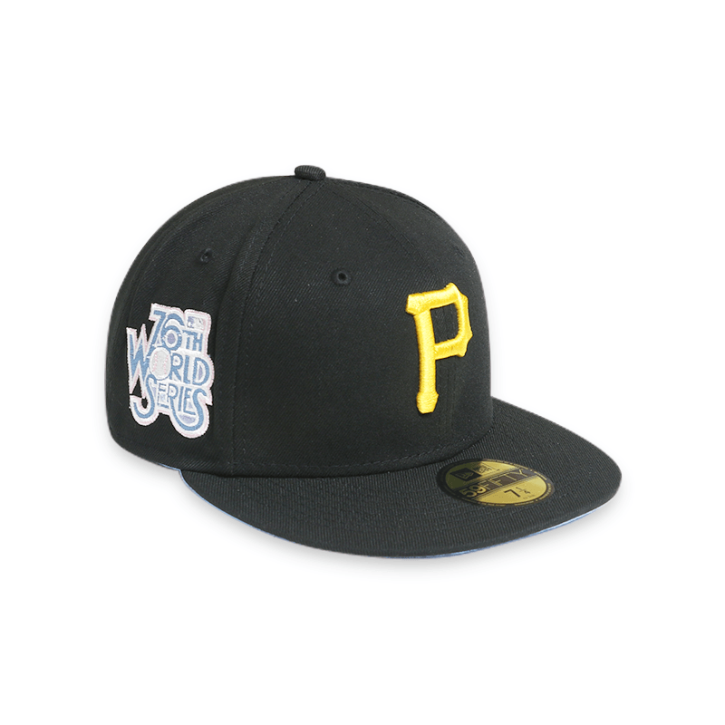 Pittsburgh Pirates 1979 World Series Champions Black 59FIFTY Fitted Hat for Men - Official MLB Snapback Cap for Baseball Fans & Sports Enthusiasts - Perfect for Game Day, Collecting, and Casual Wear