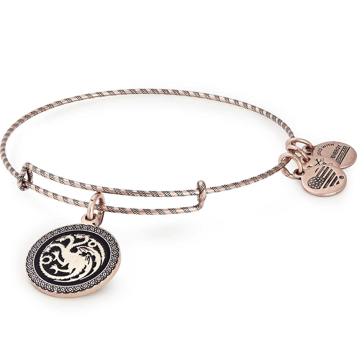 Game of Thrones Fire & Blood Charm Bangle - Medieval Fantasy Jewelry for Cosplay, Halloween & GOT Fans - Perfect for Costume Parties & Collectors