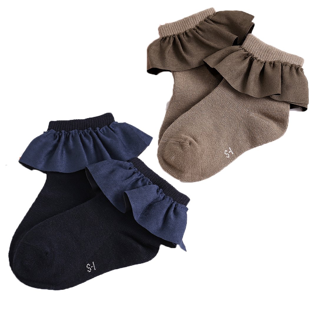 **Colorful Baby Socks for Toddler Girls - Soft Princess Ruffles Short Socks - Perfect for Playtime, Parties & Everyday Wear**