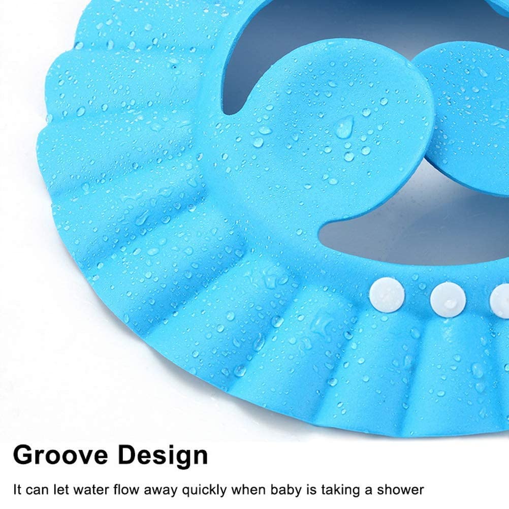 **BodkiZone Baby Shower Cap - Newborn Bath Hat for Hair, Eye & Ear Protection - Soft Washable Infant Bathing Cap - Multicolor (Pack of 2) - Perfect for Safe & Gentle Baby Bath Time**