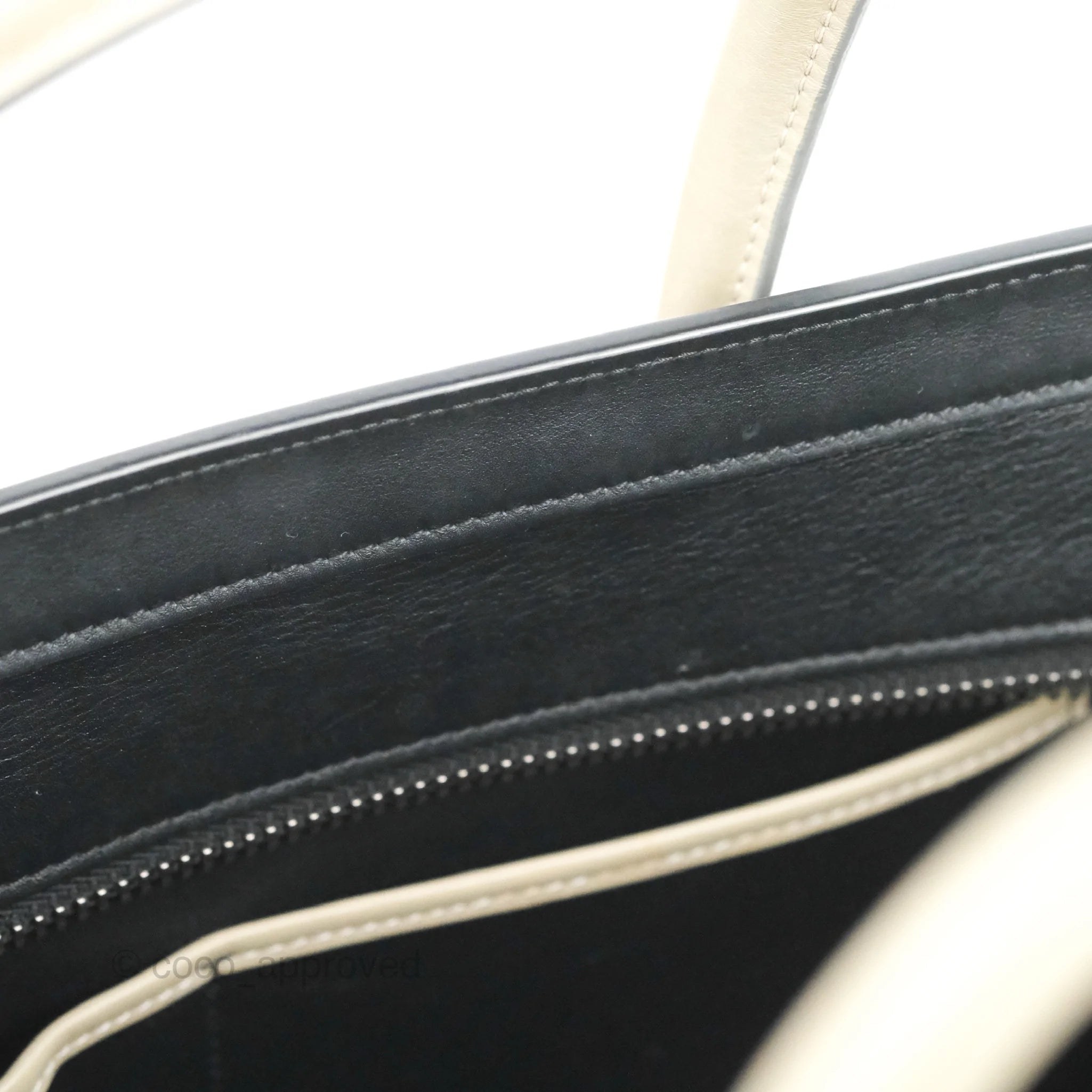 Celine Micro Luggage Bag in Taupe, Blue & Black Calfskin Leather - Perfect for Work, Travel & Everyday Luxury Handbag