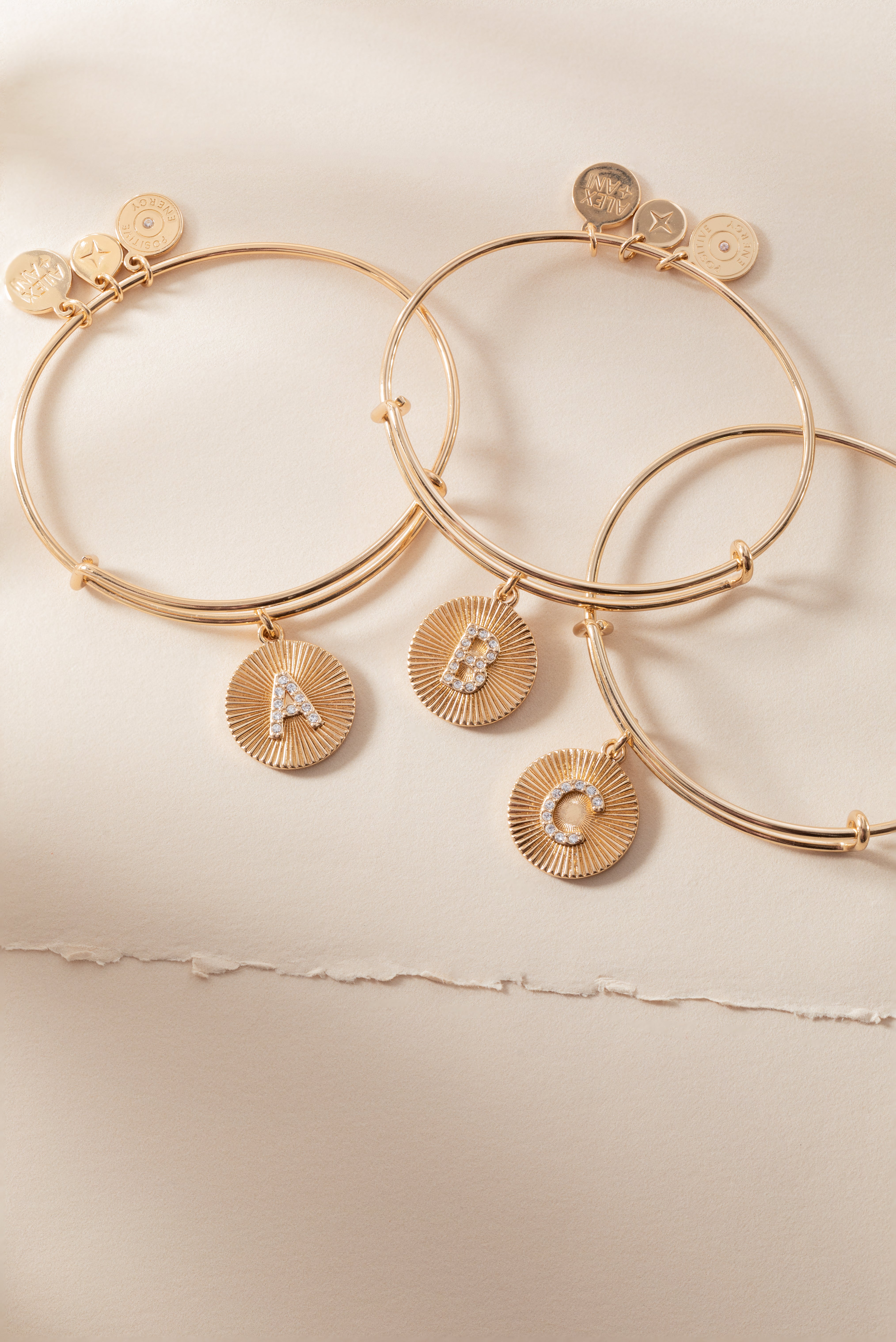 Initial A Pave Starburst Texture Bangle - Elegant Alphabet Jewelry for Women, Perfect for Gifts, Parties & Everyday Wear
