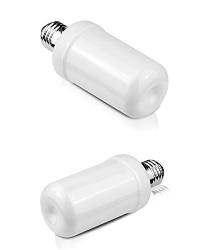 LED Flame Effect Fire E26 Light Bulbs - Flickering Emulation Lamps for Antique Lantern Atmosphere | Perfect for Holiday Decor, Hotels, Bars, Restaurants & Home Decoration | Creates Cozy Ambiance for Parties, Weddings & Relaxation