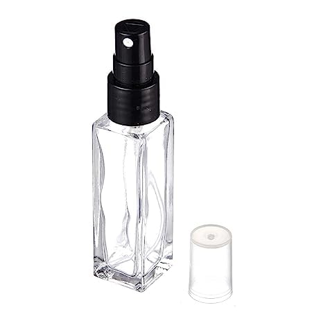 6-Pack 8ml Refillable Clear Glass Perfume Bottles with Spray Pump - Travel Essential for Perfume, Aromatherapy Oils & Fragrant Water Blends | Perfect for DIY, Gifts & On-the-Go Use