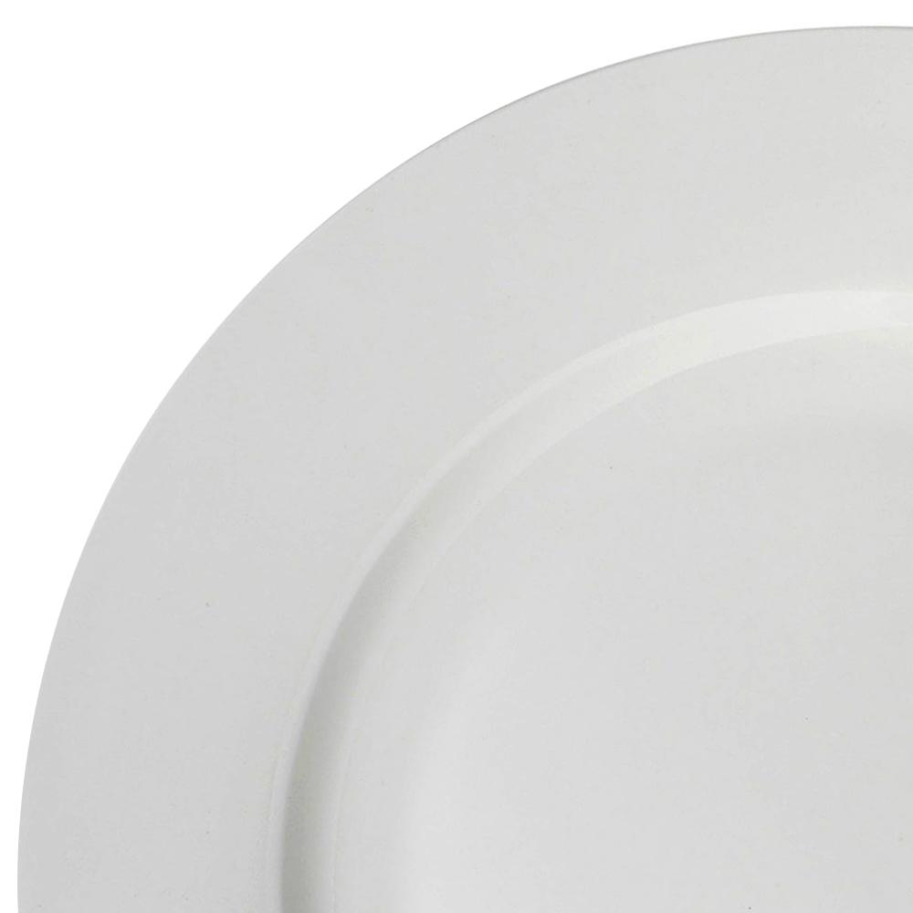 Premium Lucerne White 40-Piece Dinnerware Set - Service for 8 People - Elegant Porcelain Dinner Plates, Salad Plates, Bowls & Mugs - Perfect for Family Dinners, Holiday Entertaining & Restaurant Use