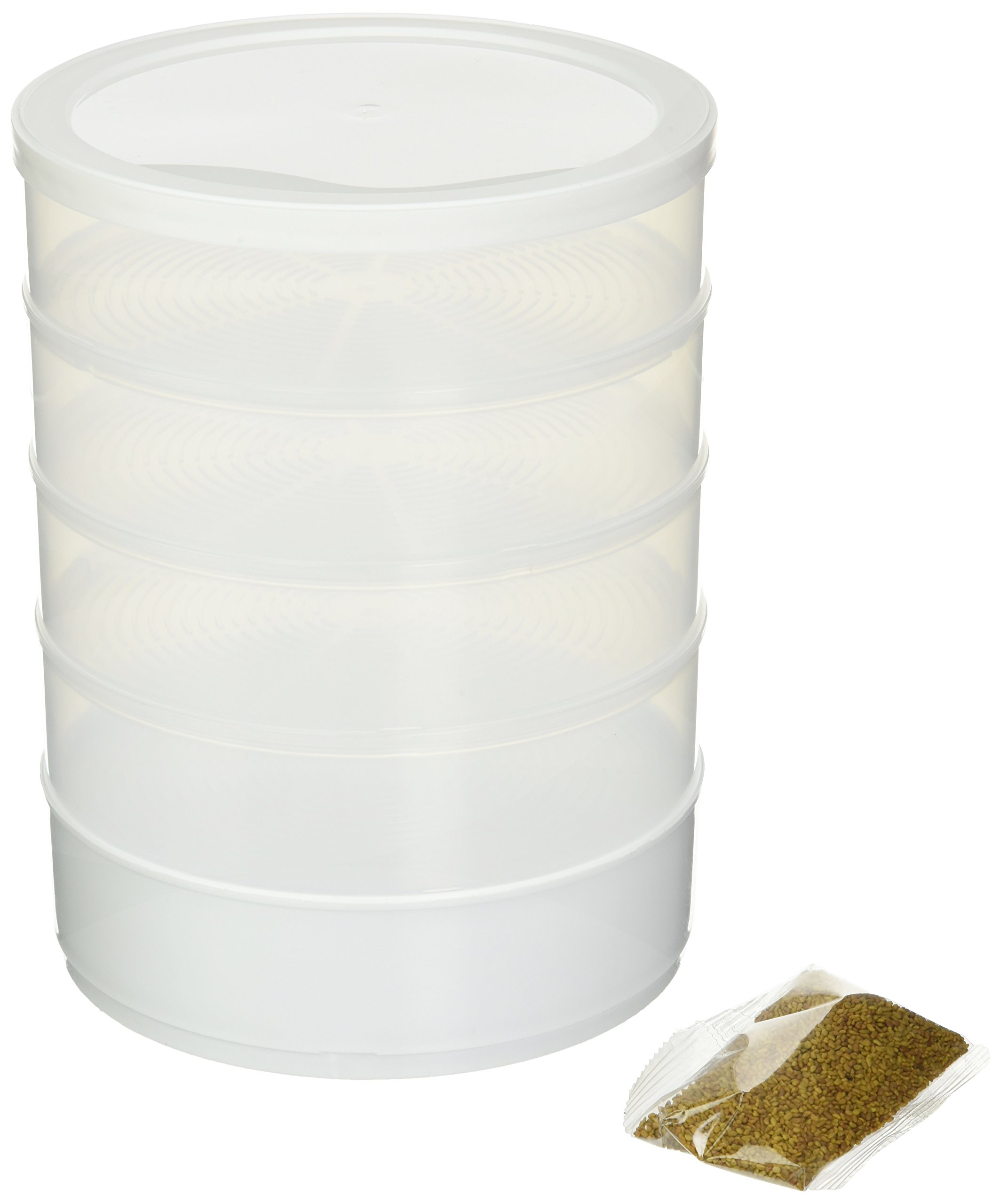 Organic Kitchen Crop 4-Tray Sprouter Kit with 6