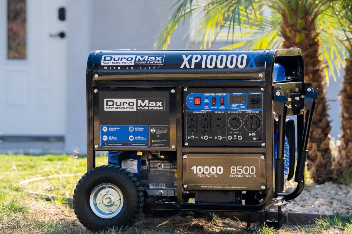 10,000 Watt Portable Gasoline Generator with CO Alert - Reliable Backup Power for Home, Camping & Emergency Use