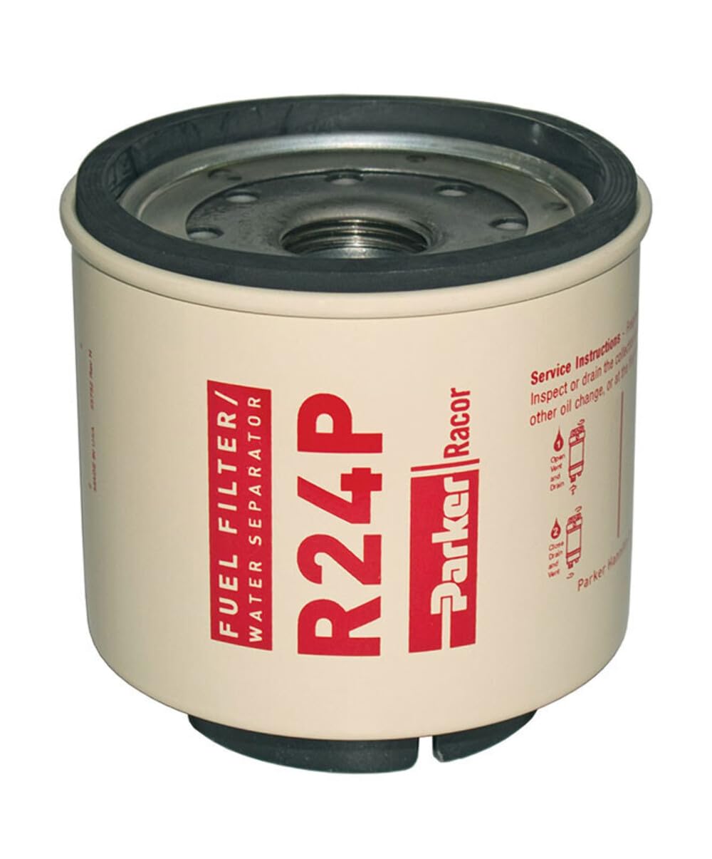 Racor R24P Heavy Duty Fuel Filter Water Separator for Marine, RV, and Diesel Engines – Prevents Water Contamination & Engine Damage