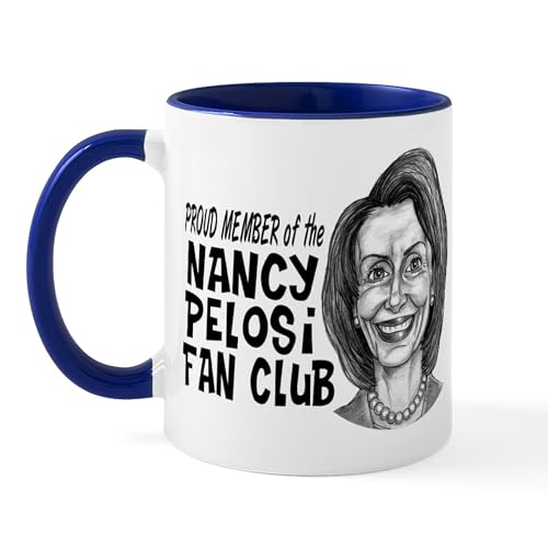 White/Navy Inside - Nancy Pelosi Fan Club Mug