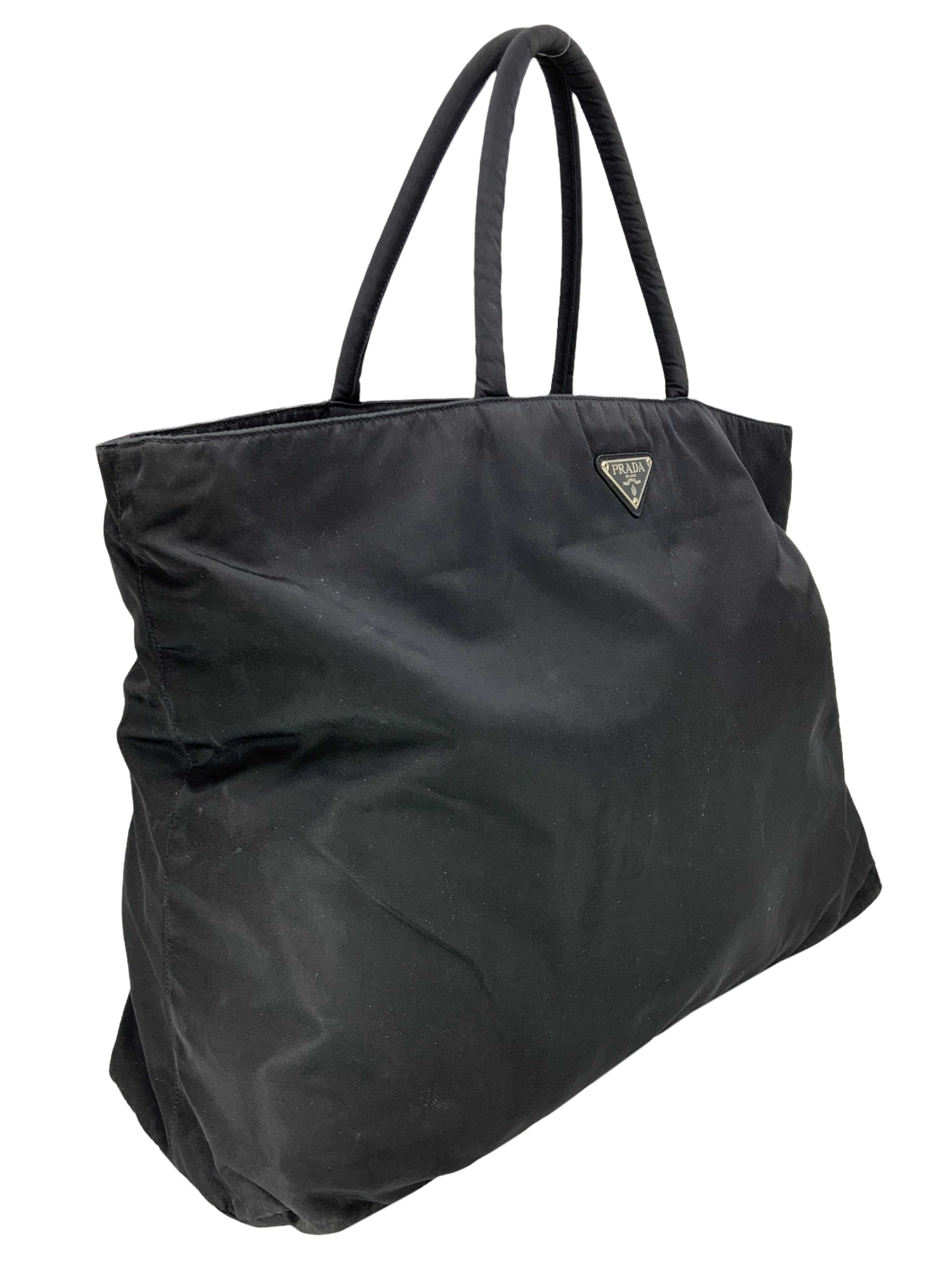 Prada Tessuto Nylon Large Tote Bag for Women | Luxury Designer Handbag | Waterproof & Lightweight | Perfect for Work, Travel & Everyday Use