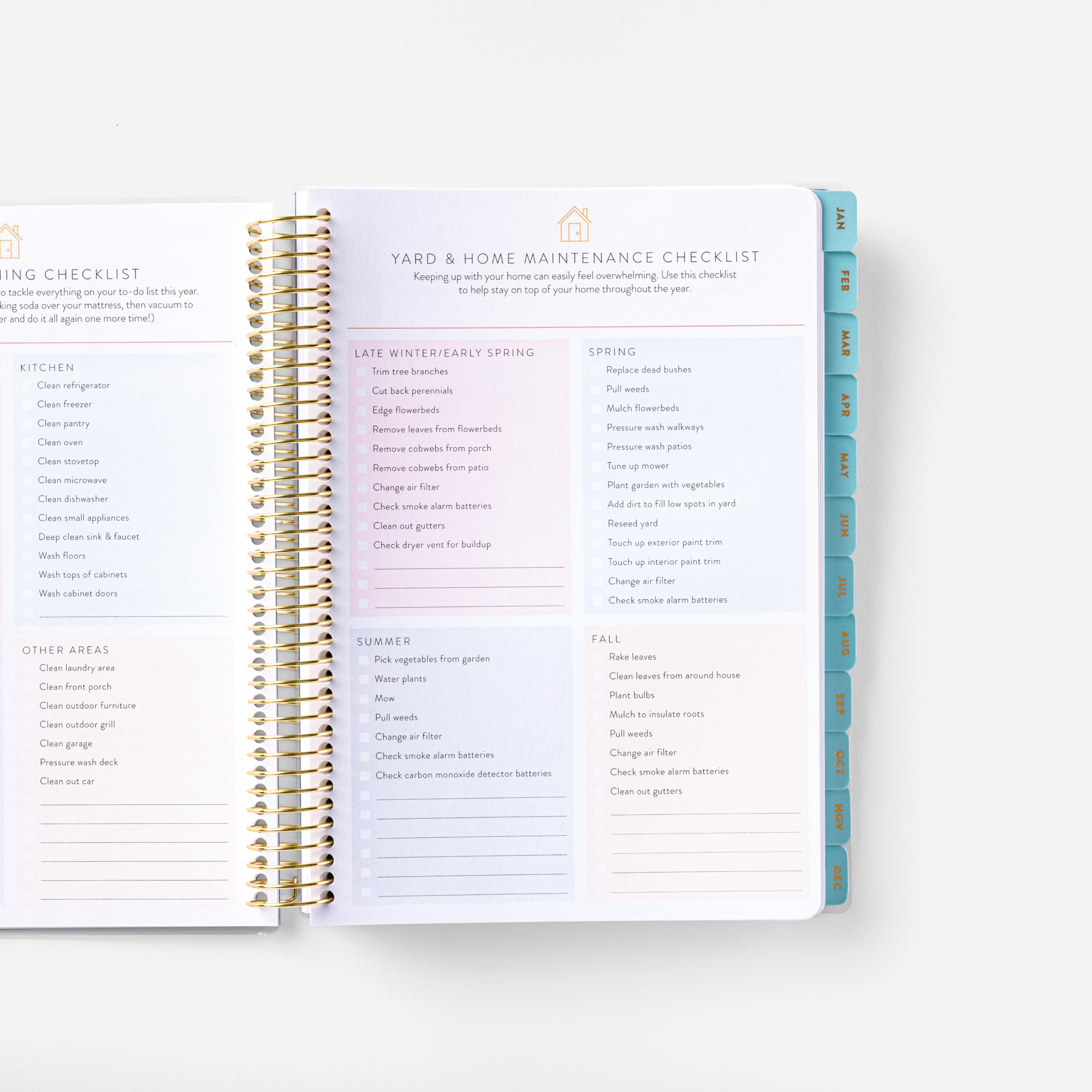 2025 Home Planner with Scripture - Work from Home Organizer with Stickers, Daily Checklist & Monthly Budget Worksheets | Coil Bound, Laminated Cover | Perfect for Daily Planning, Budget Tracking & Vacation Prep