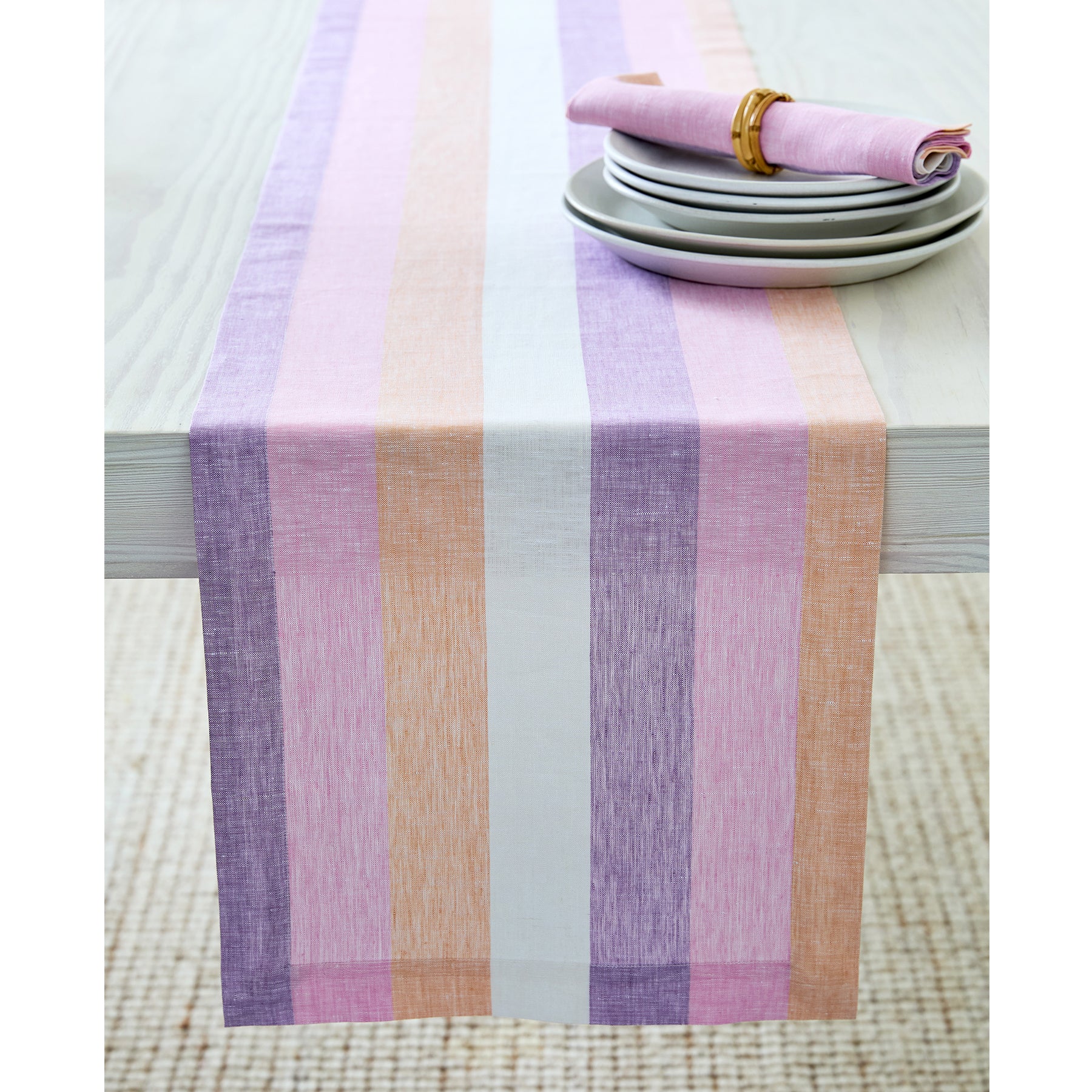 Elegant Gelato Stripe Table Runner - 72