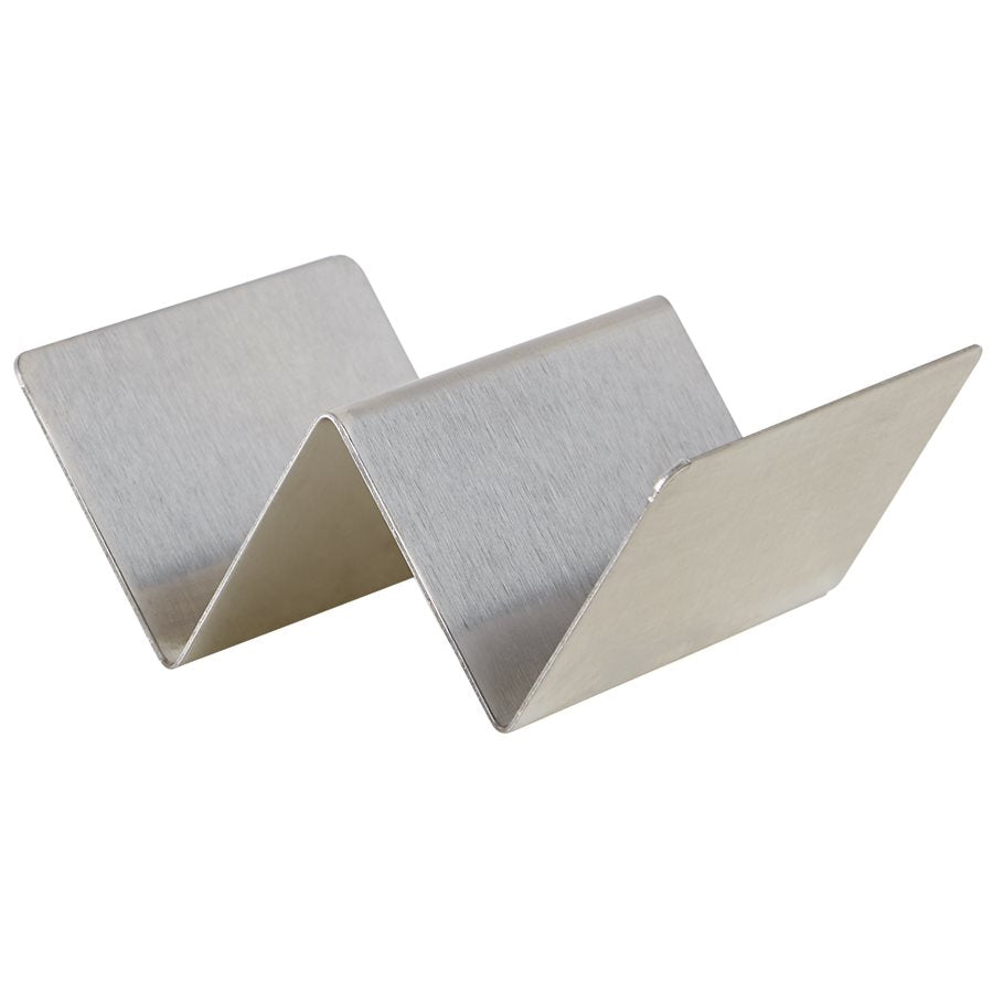 Winco Stainless Steel Taco Holder with 1 or 2 Slots - Perfect for Taco Night, Parties & Mexican Food Serving | Durable Kitchen Organizer for Restaurants & Home Use