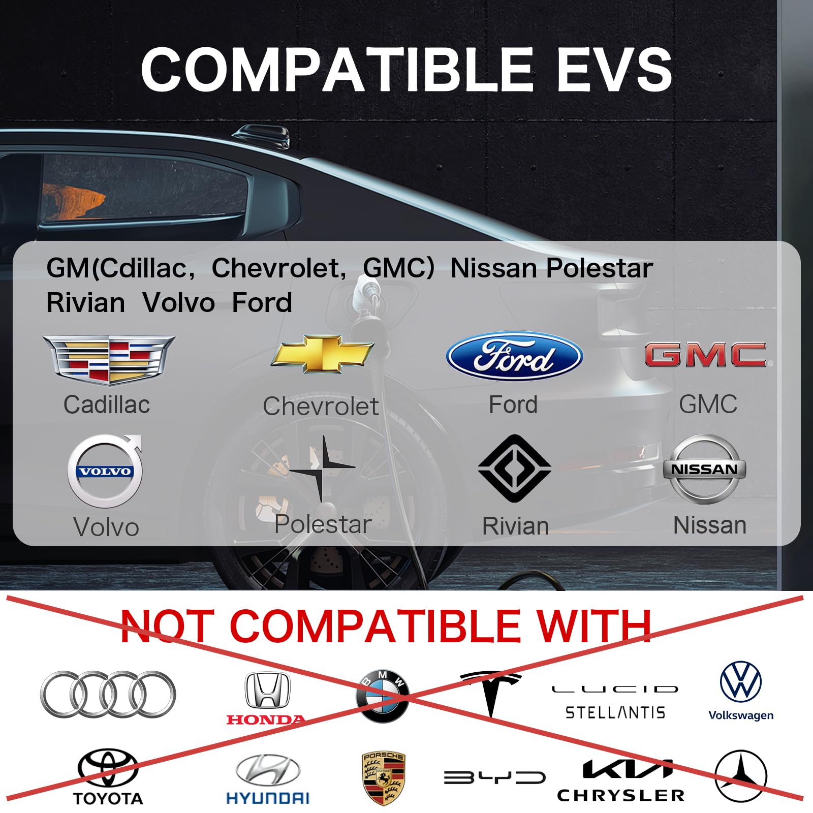 NACS to CCS1 Charging Adapter for Tesla Supercharger - 500A 1000V EV Charger Converter | Compatible with Tesla V3/V4 DC Fast Charge Stations | Works with Ford, Rivian, GM Electric Vehicles | Perfect for Road Trips & Public Charging Stations