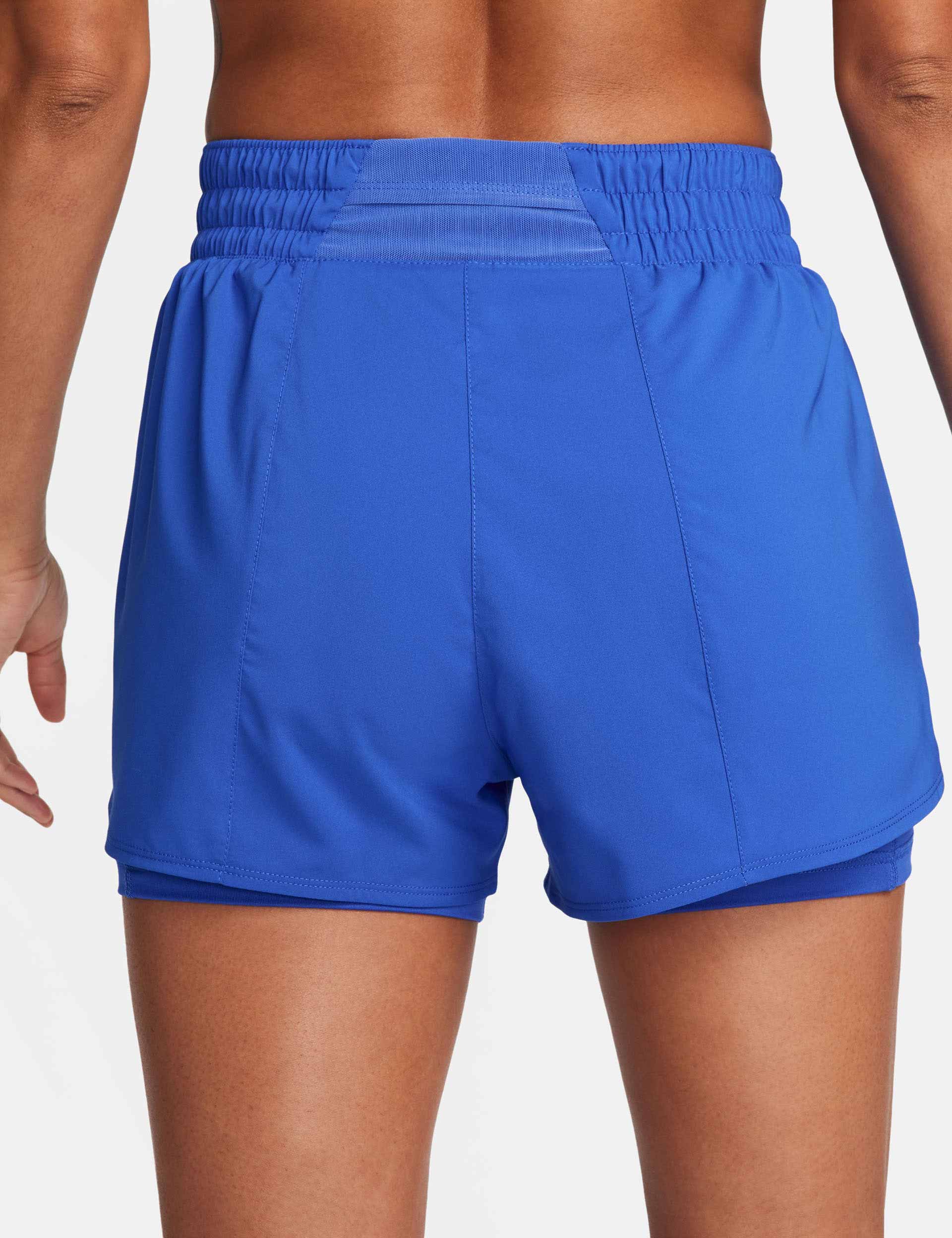 Nike One Dri-FIT 2-in-1 Running Shorts for Men - Hyper Royal/Reflective Silver - Moisture-Wicking & Breathable Workout Shorts for Gym, Jogging & Outdoor Sports