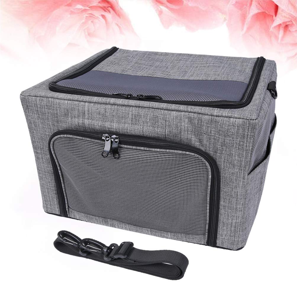 POPETPOP Breathable Mesh Pet Carrier Bag for Dogs & Cats - Lightweight Outdoor Hiking Backpack, Travel-Friendly Puppy & Kitten Carrier - Perfect for Camping, Hiking, Beach Trips and Vet Visits