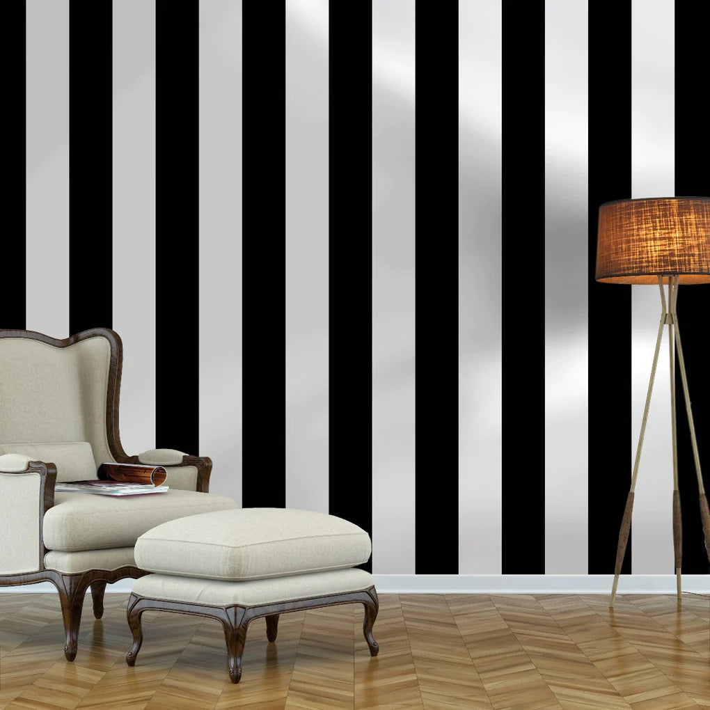 Self-Adhesive Stripe Wallpaper - Easy Peel & Stick Removable Wallpaper for Bedroom, Living Room, and Office Decor - Perfect for Home Renovation and DIY Projects