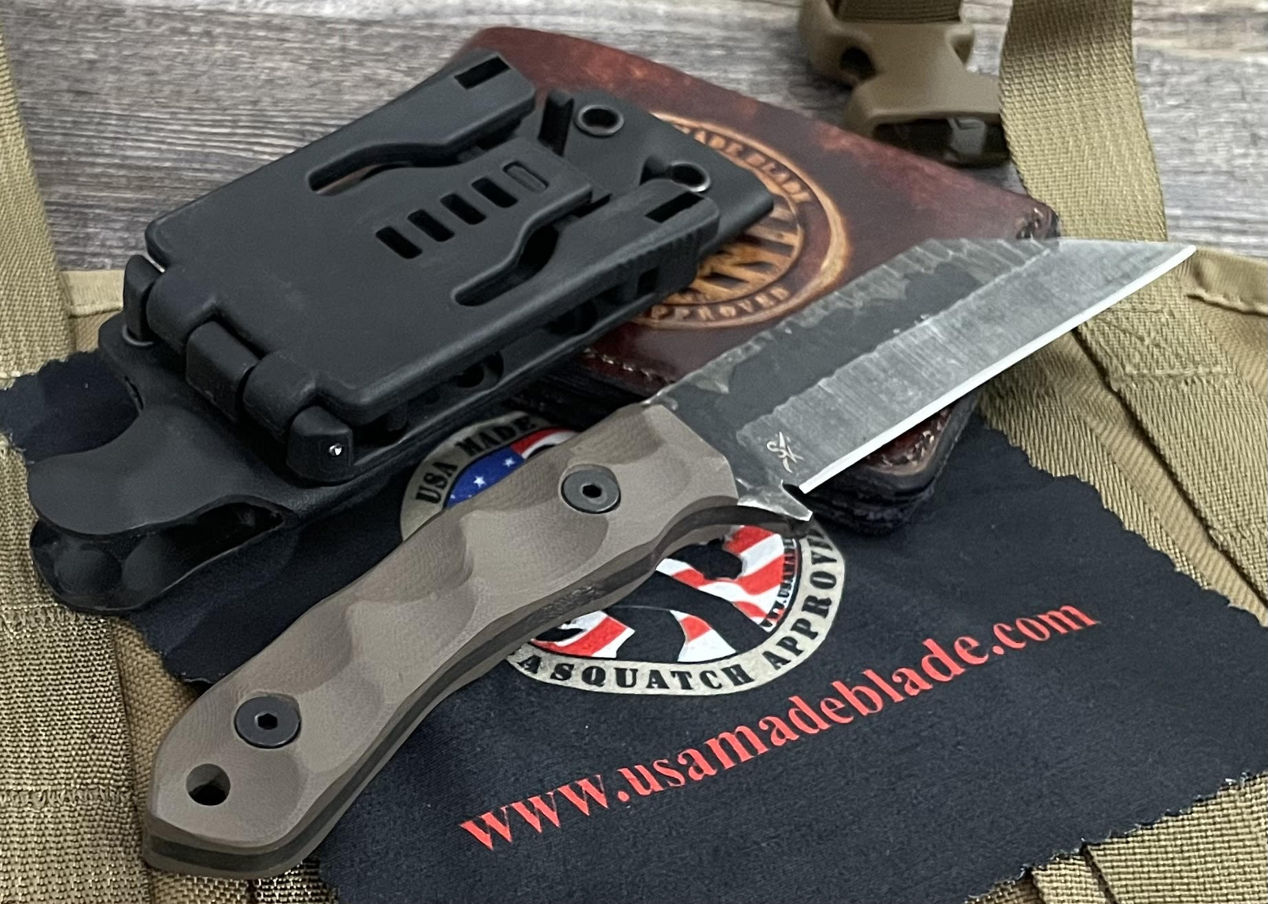 Stroup Knives GP3 FDE G10 Folding Pocket Knife - Premium G10 Handle, Tactical EDC Knife for Outdoor Camping, Hunting & Survival Gear