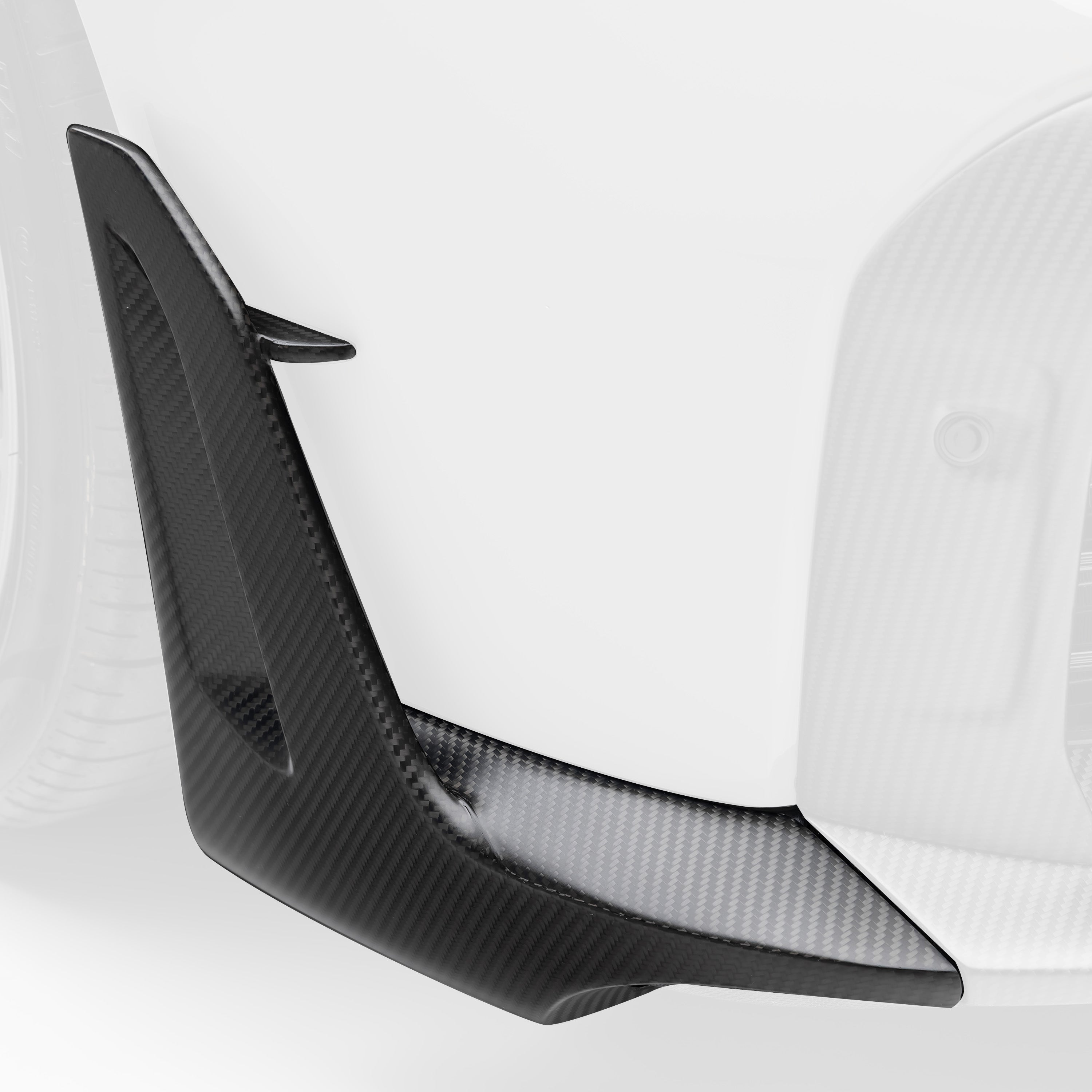 Porsche 992 Turbo S Aero Front Spoiler Winglets - Carbon Fiber Lip for 911 Turbo S (2020-2023) | High-Performance Downforce Enhancement | Perfect for Track Racing & Street Driving