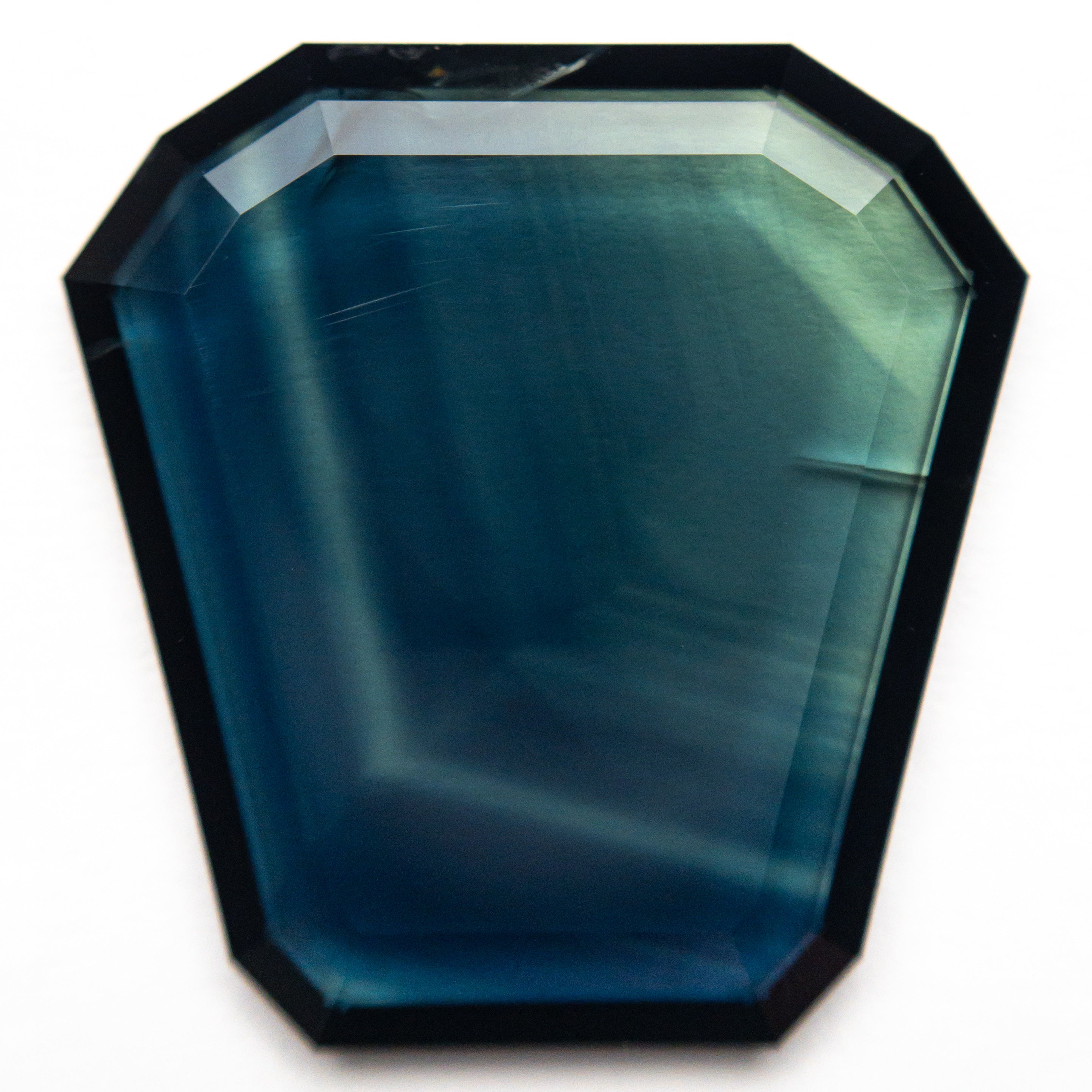 16.00ct Shield Portrait Cut Sapphire - 20.64x20.21x2.95mm Natural Blue Gemstone for Engagement Rings & Fine Jewelry Making