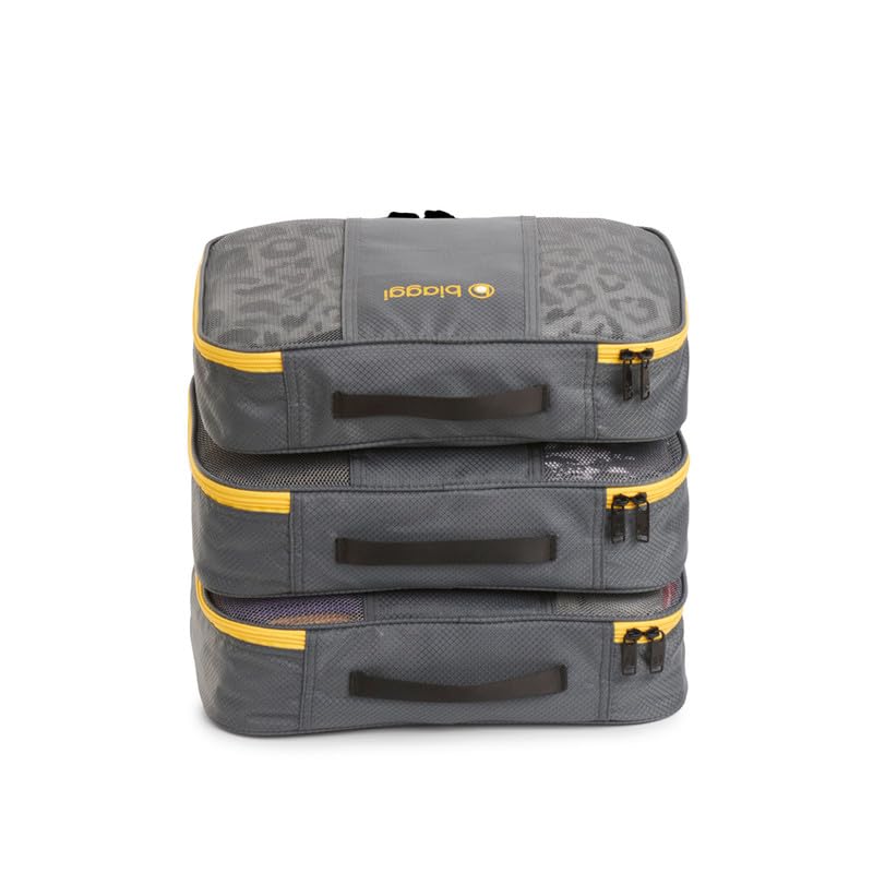 Biaggi ZIPCUBES 3-Pack Travel Packing Cubes - Lightweight Luggage Organizers for Men & Women | Perfect for Suitcase Organization, Business Trips & Vacation Packing