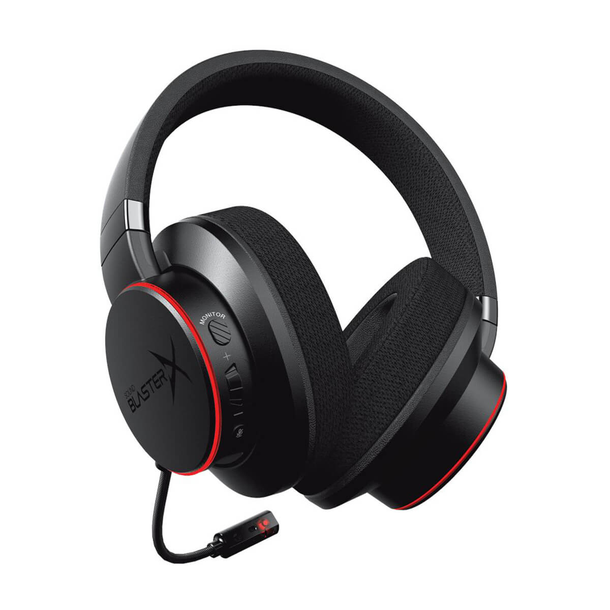 Creative Sound Blaster X H6 USB Gaming Headset with Noise Cancellation - Black | Professional PC & Console Gaming Headphones for Immersive Audio Experience | Perfect for Gaming, Streaming & Online Meetings