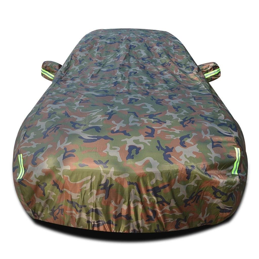 DUWEN Waterproof All-Weather Car Cover for Maserati Ghibli - Breathable UV Protection, Sunscreen & Scratch Resistant Outdoor Dust Cover (Camouflage) | Perfect for Garage, Driveway & Long-Term Parking Protection