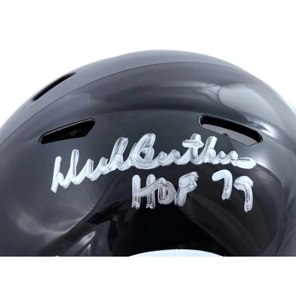 Dick Butkus Signed Chicago Bears Mini Helmet with JSA COA - Authentic NFL Collectible for Fans, Sports Memorabilia Display, and Man Cave Decor