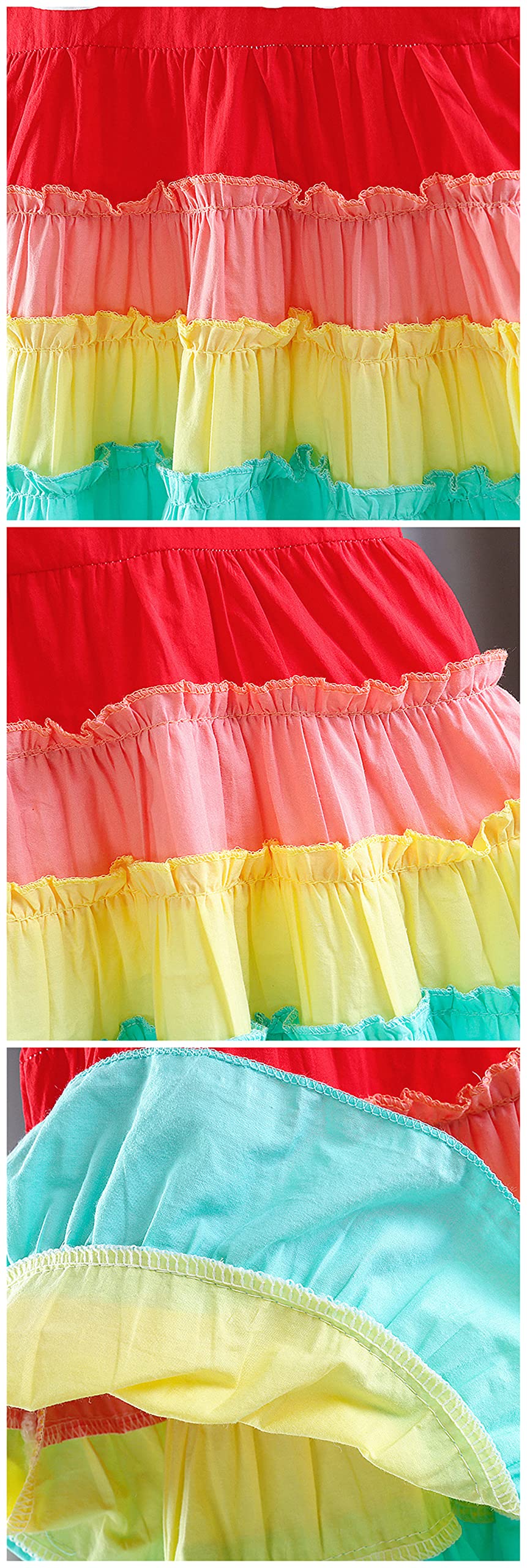 Princess Dress for Toddler Girls - Rainbow Tutu Dress for Birthday Party & Photo Shoot | CuteOn Toddler Formal Wear